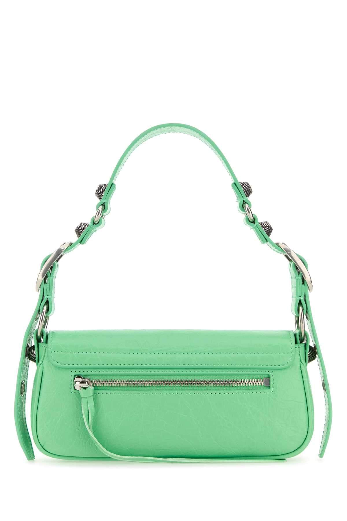 Balenciaga Women Light Green Leather Le Cagole Sling Xs Shoulder Bag DestGlow
