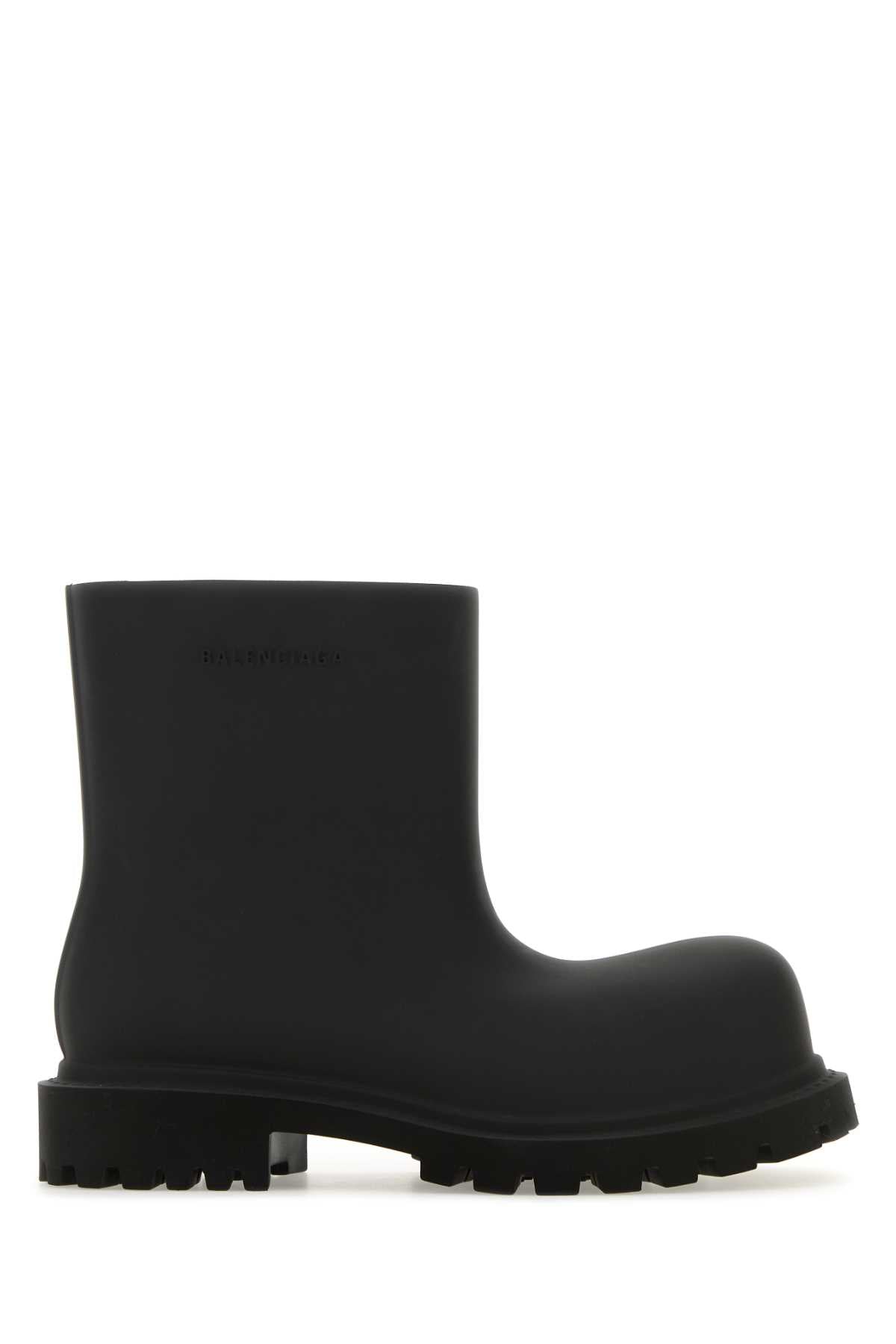 Balenciaga Men Black Eva Ankle Boots