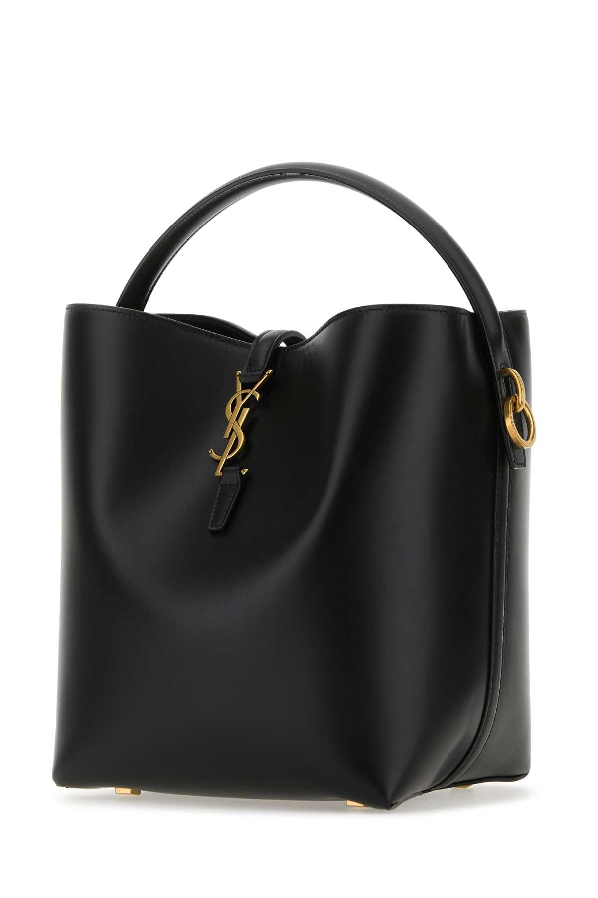 Saint Laurent Women Black Leather Le 37 Bucket Bag DestGlow