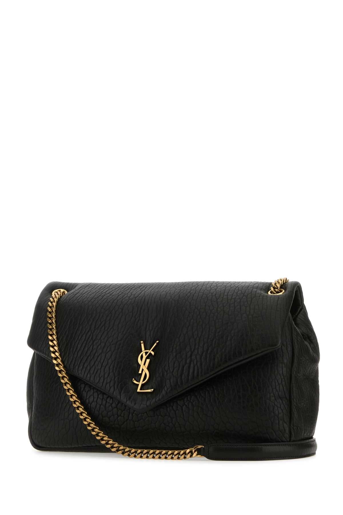 Saint Laurent Women Black Leather Big Calypso Shoulder Bag DestGlow
