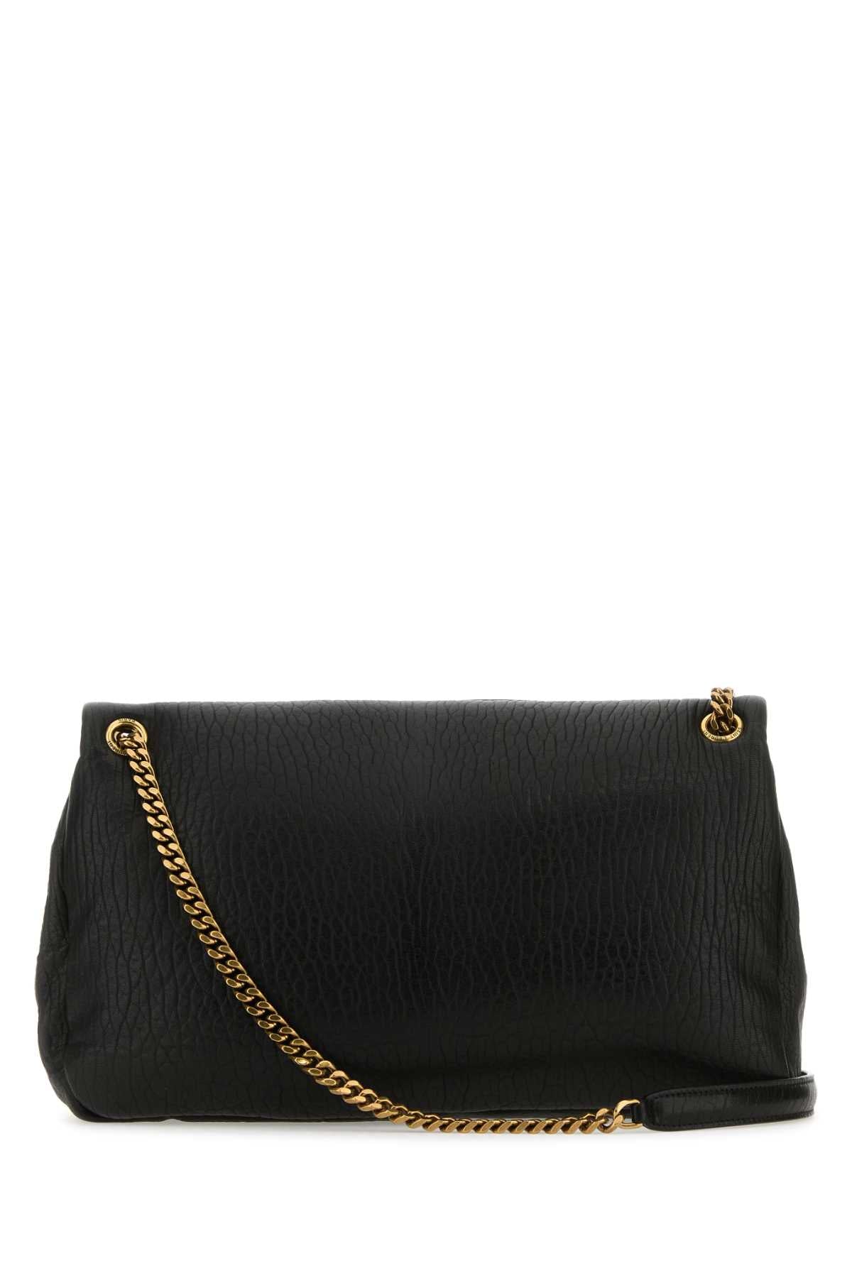 Saint Laurent Women Black Leather Big Calypso Shoulder Bag DestGlow