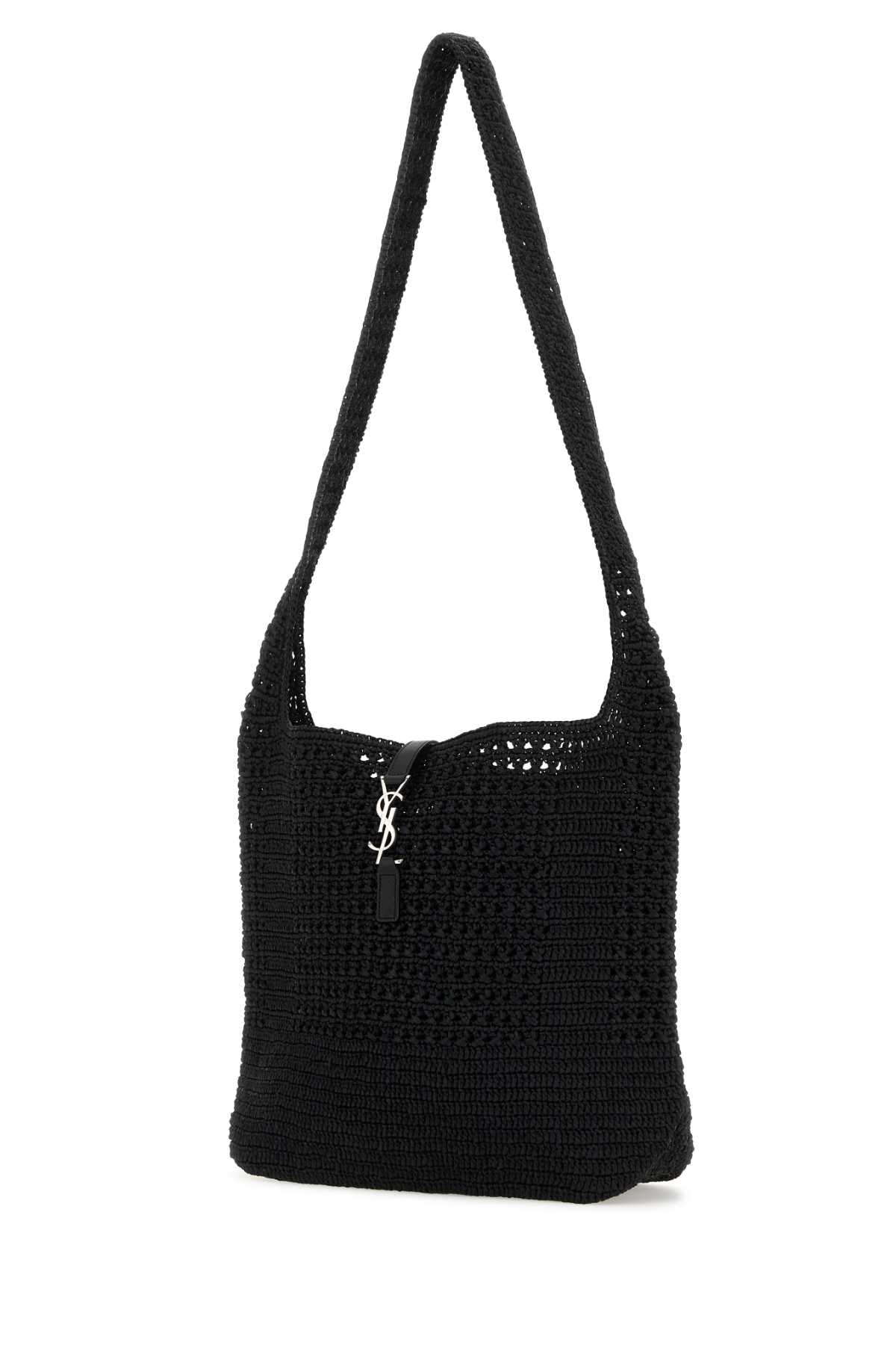 Saint Laurent Men Black Raffia Medium Le 5 Ã 7 Shoulder Bag DestGlow