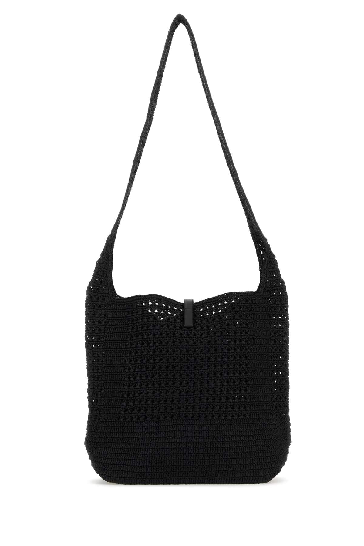 Saint Laurent Men Black Raffia Medium Le 5 Ã 7 Shoulder Bag DestGlow