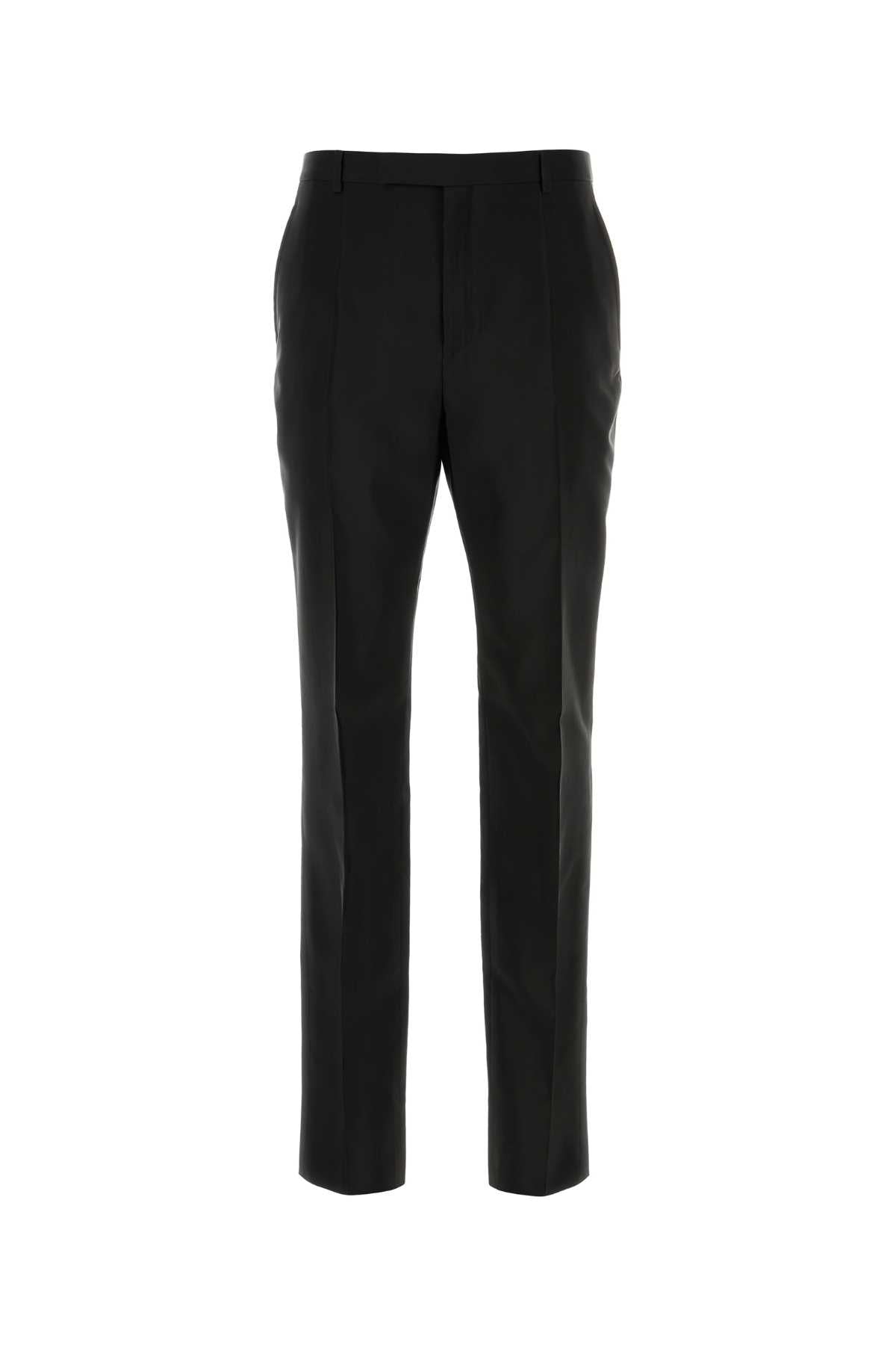 Saint Laurent Men Black Faille Pant DestGlow