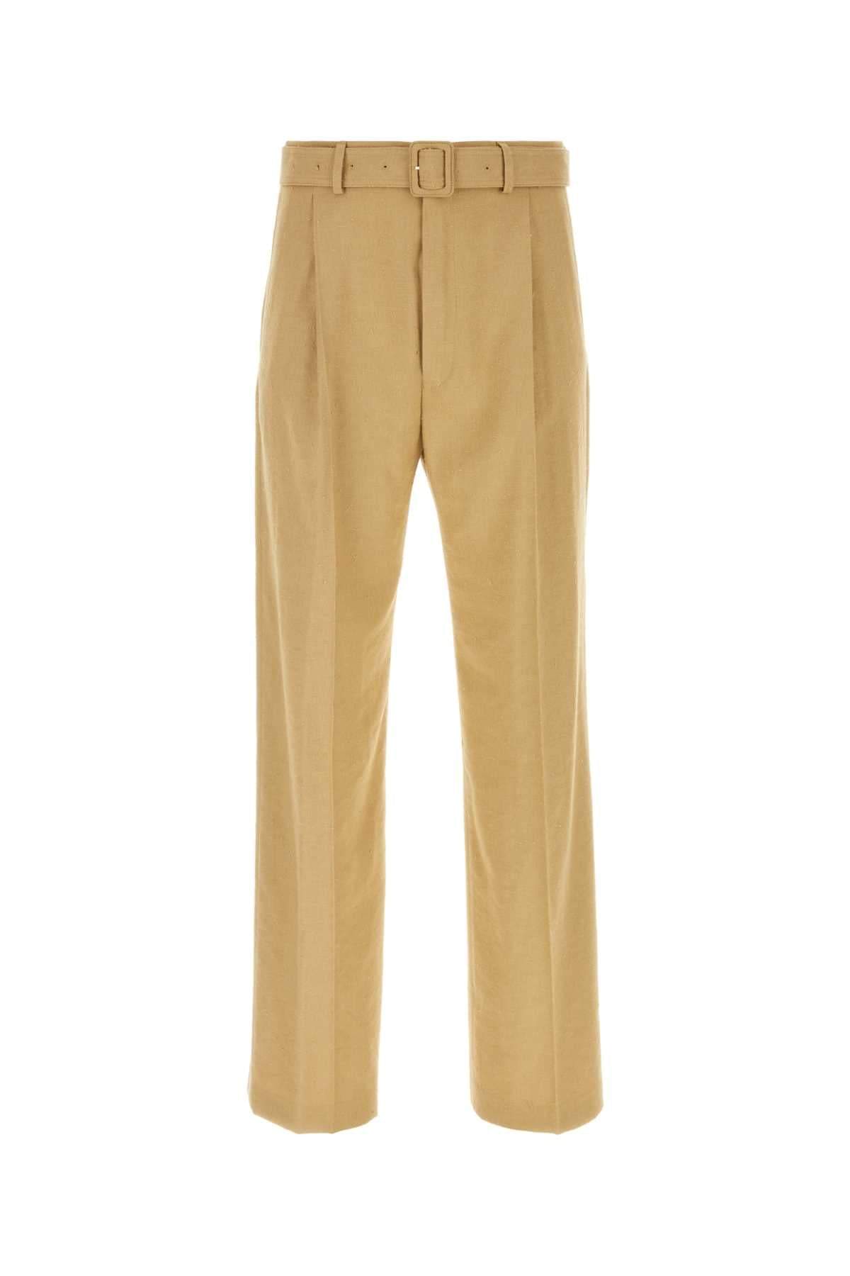 Dries Van Noten Men Camel Viscose Blend Pant DestGlow