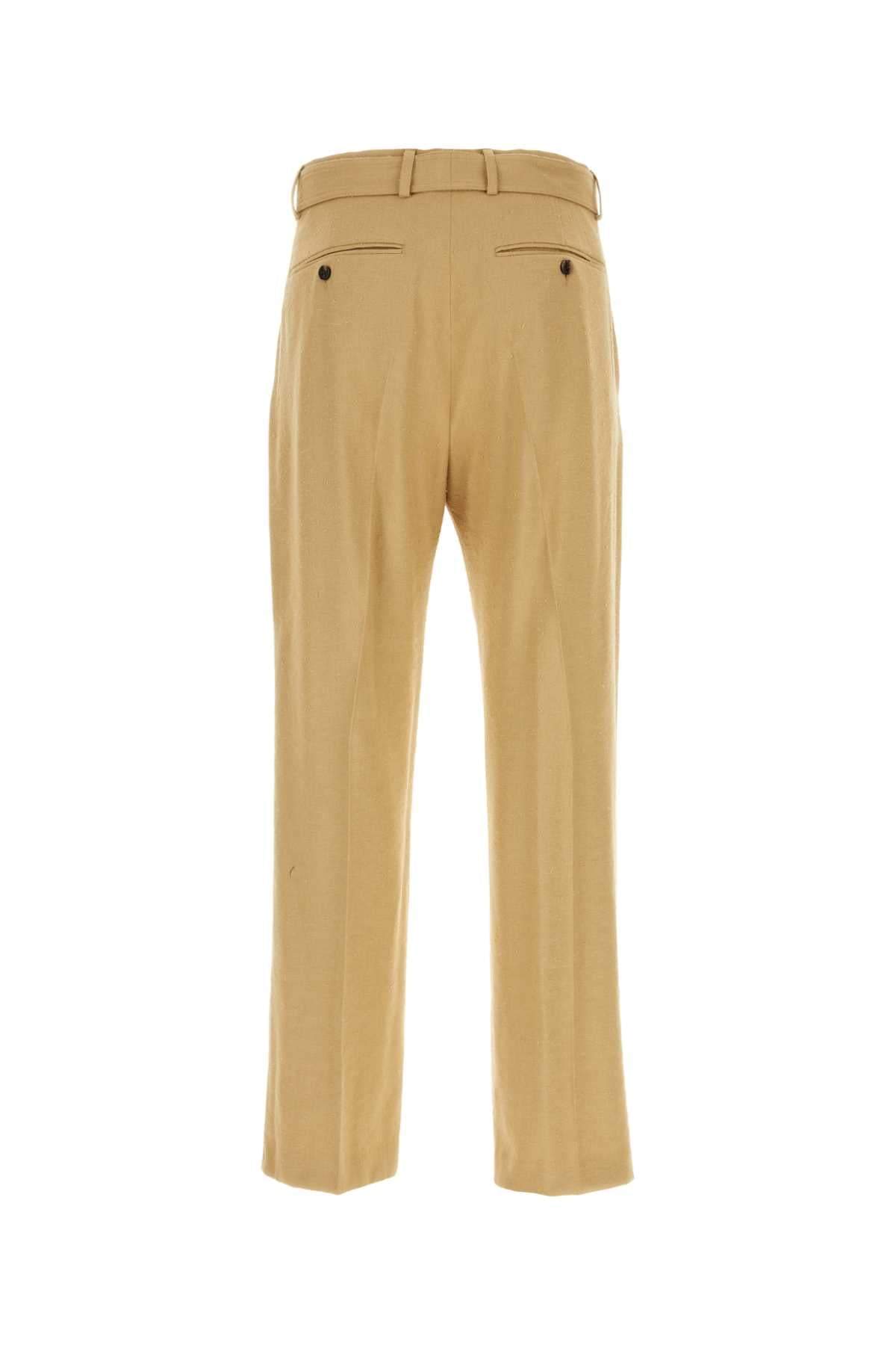 Dries Van Noten Men Camel Viscose Blend Pant DestGlow
