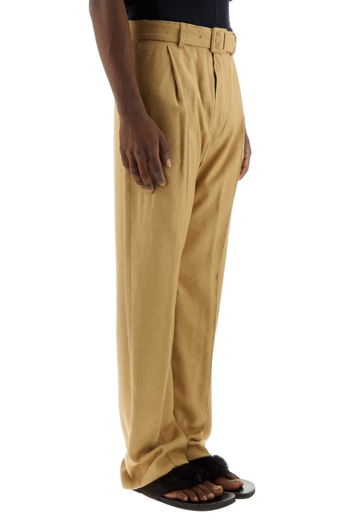 Dries Van Noten Men Camel Viscose Blend Pant DestGlow