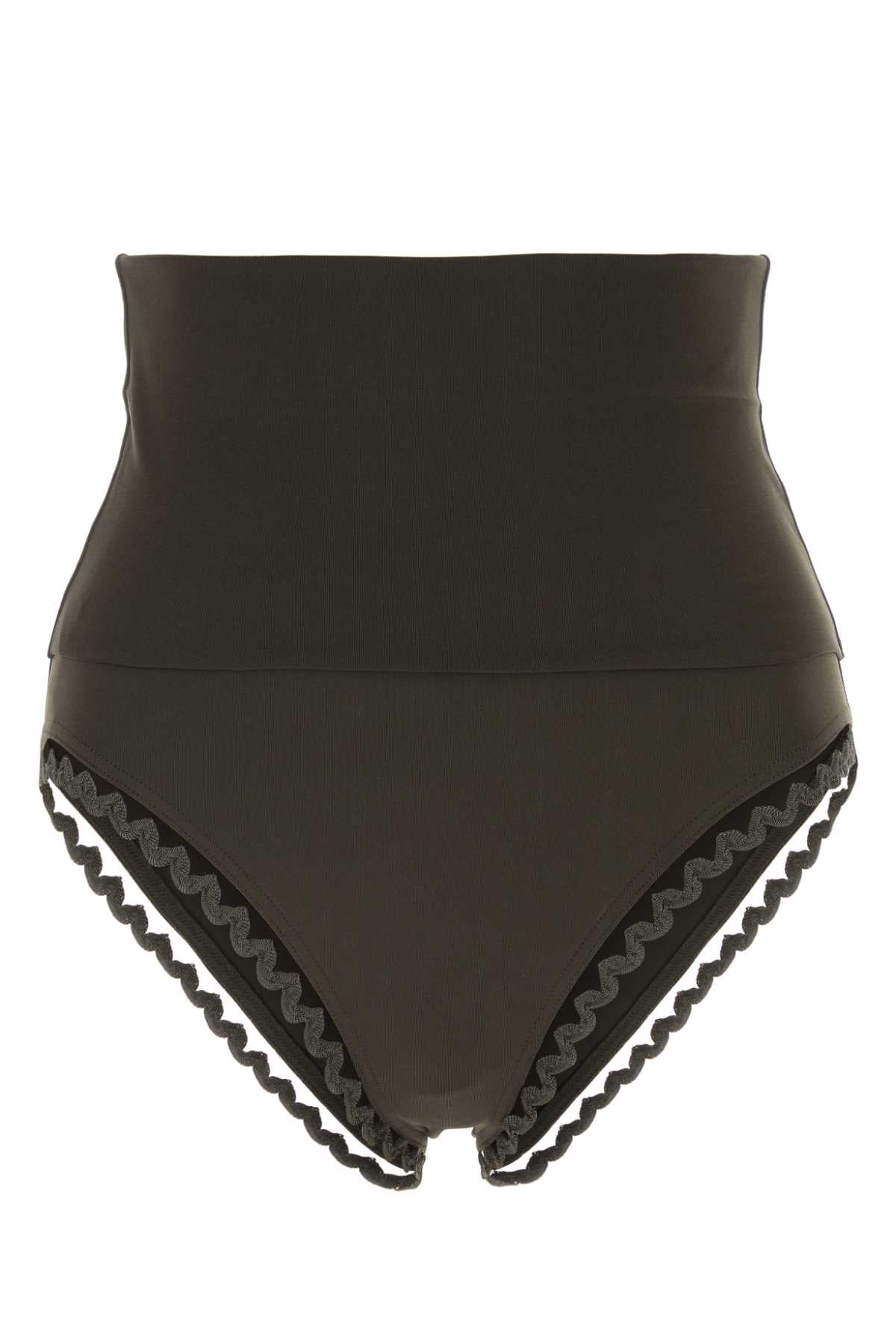 Eres Women Dark Brown Stretch Nylon Bikini Bottom