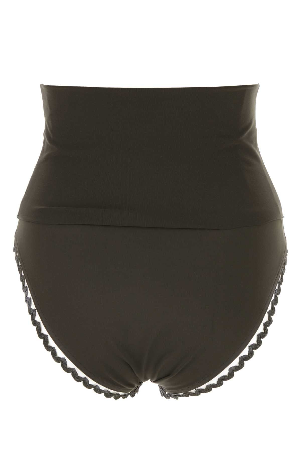 Eres Women Dark Brown Stretch Nylon Bikini Bottom