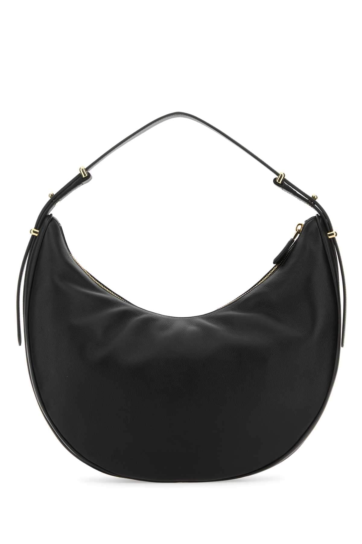 Prada Women Black Leather Big Arqu㨠Handbag DestGlow