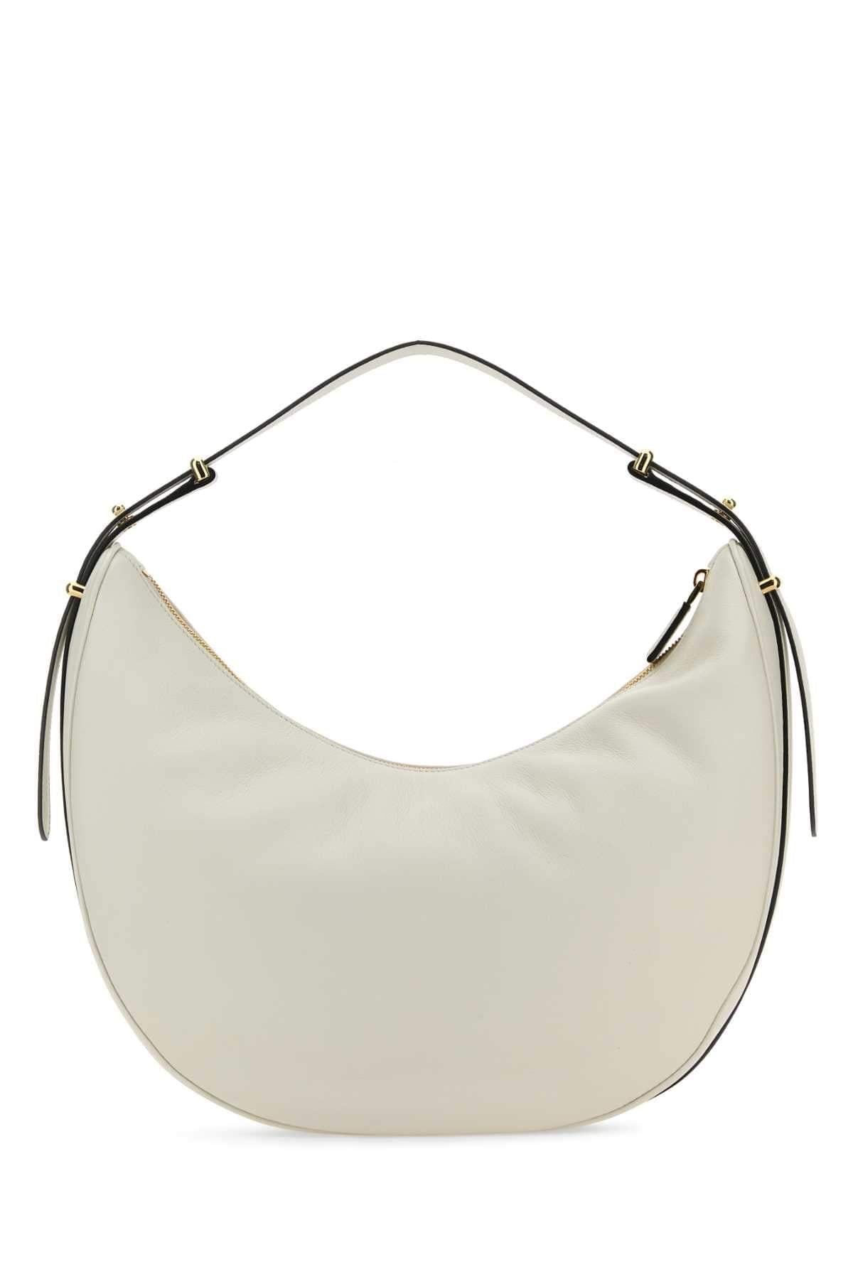 Prada Women White Leather Big Arqu㨠Handbag DestGlow