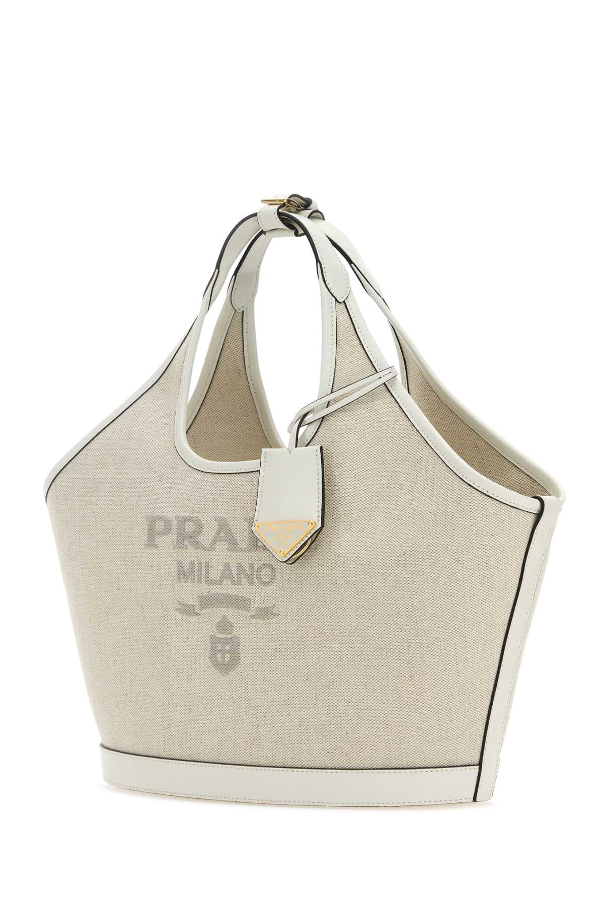 Prada Women Sand Canvas Handbag by Luosophy