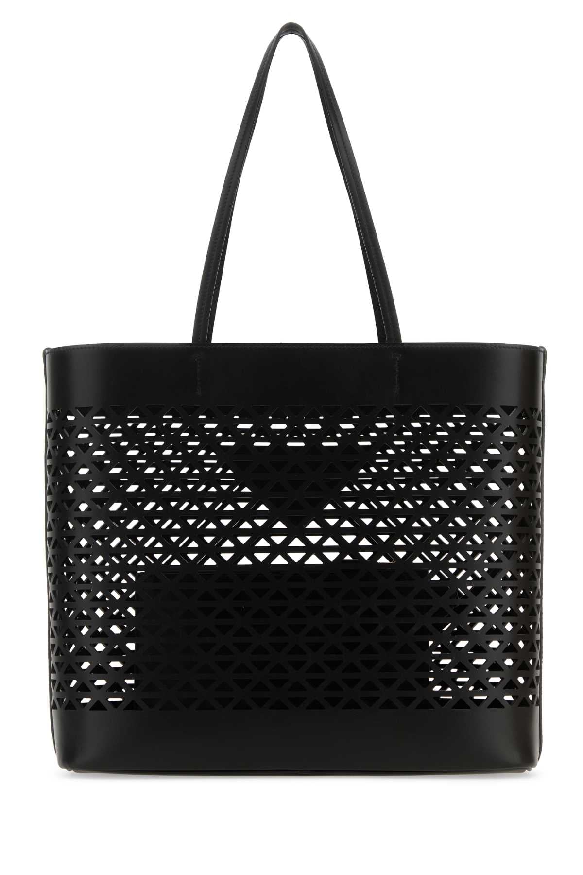 Prada Women Black Leather Shopping Bag DestGlow