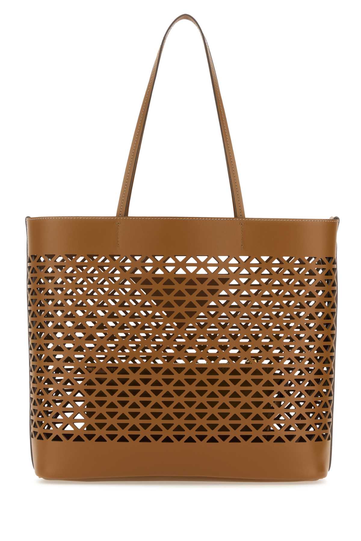 Prada Women Caramel Leather Shopping Bag DestGlow