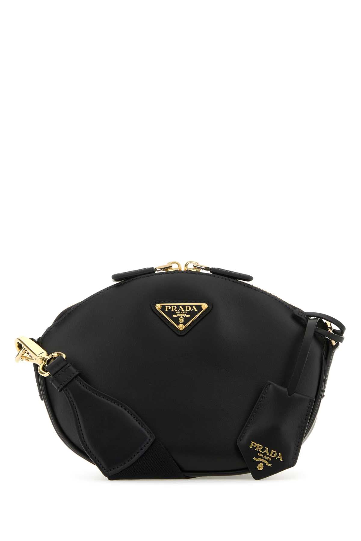 Prada Women Black Leather Crossbody Bag DestGlow