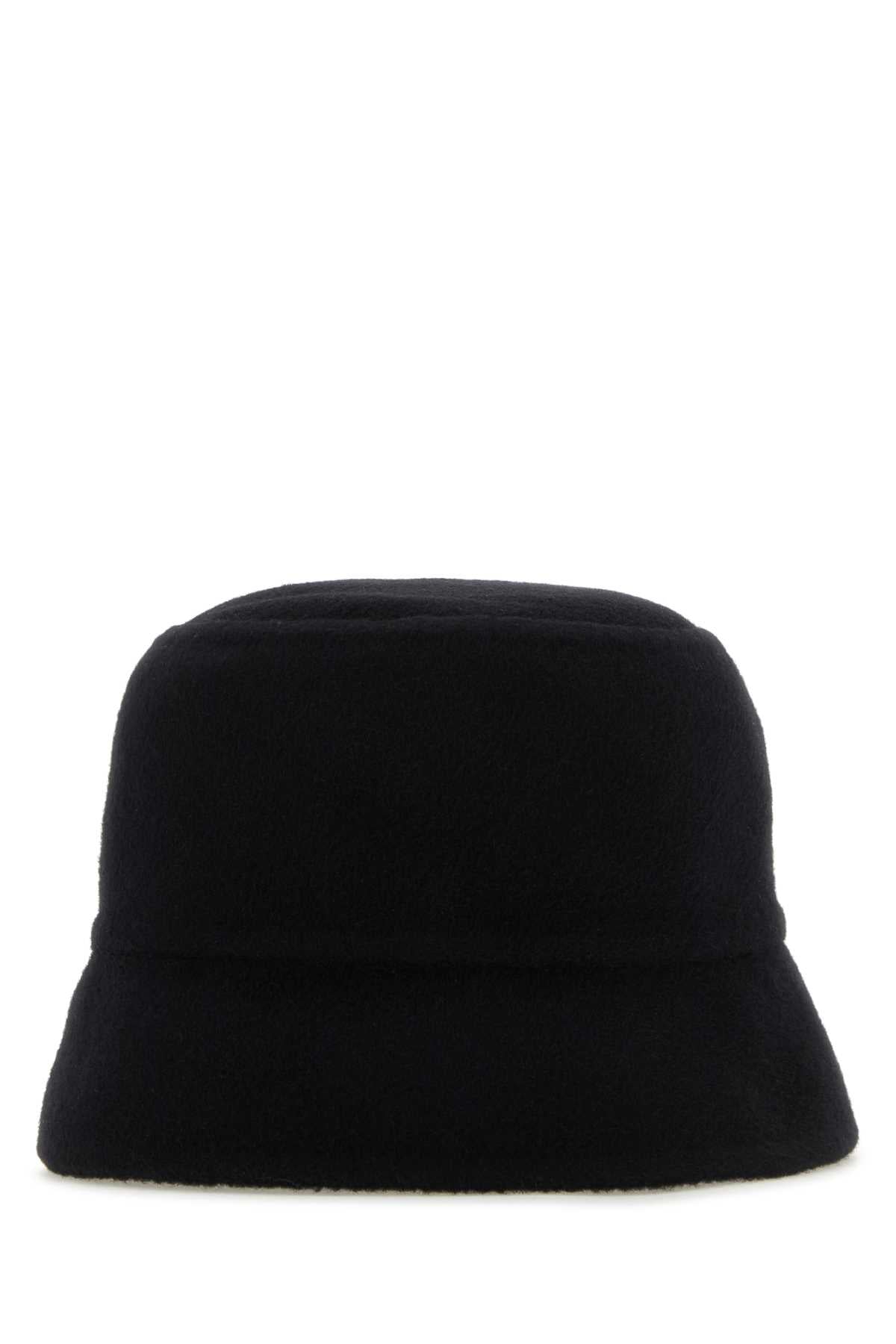 Prada Women Midnight Blue Cashmere Bucket Hat DestGlow