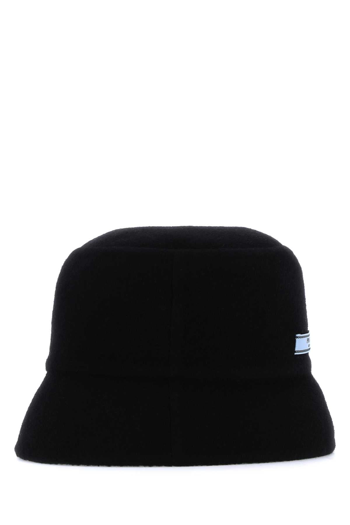 Prada Women Midnight Blue Cashmere Bucket Hat DestGlow