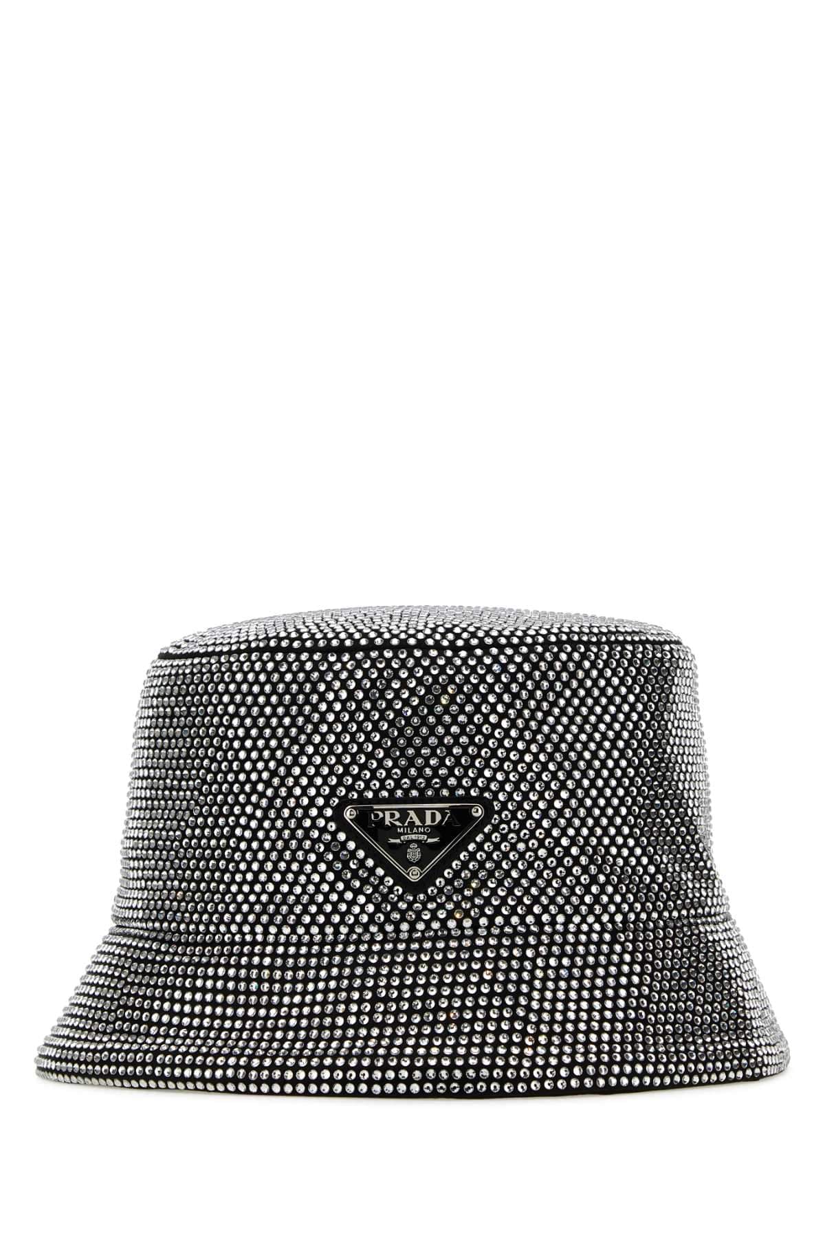 Prada Women Embellished Fabric Bucket Hat DestGlow