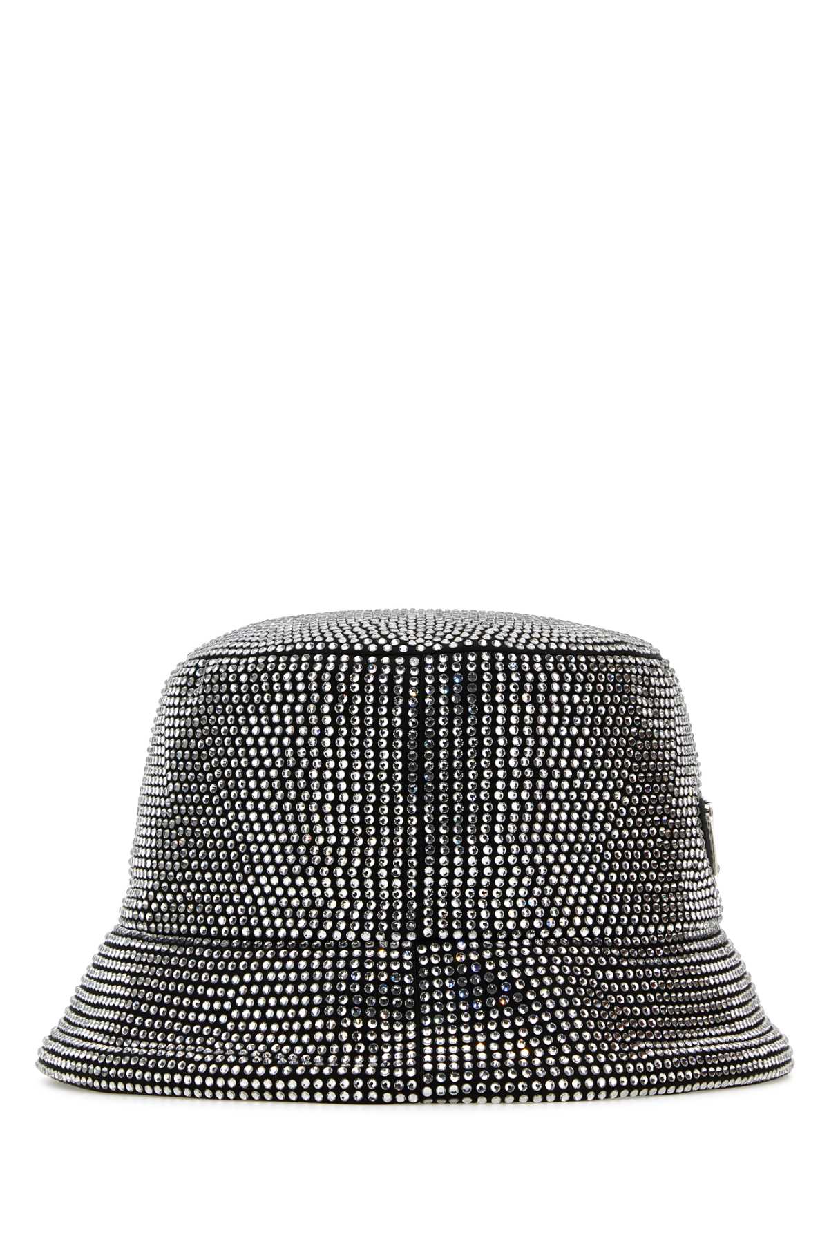 Prada Women Embellished Fabric Bucket Hat DestGlow