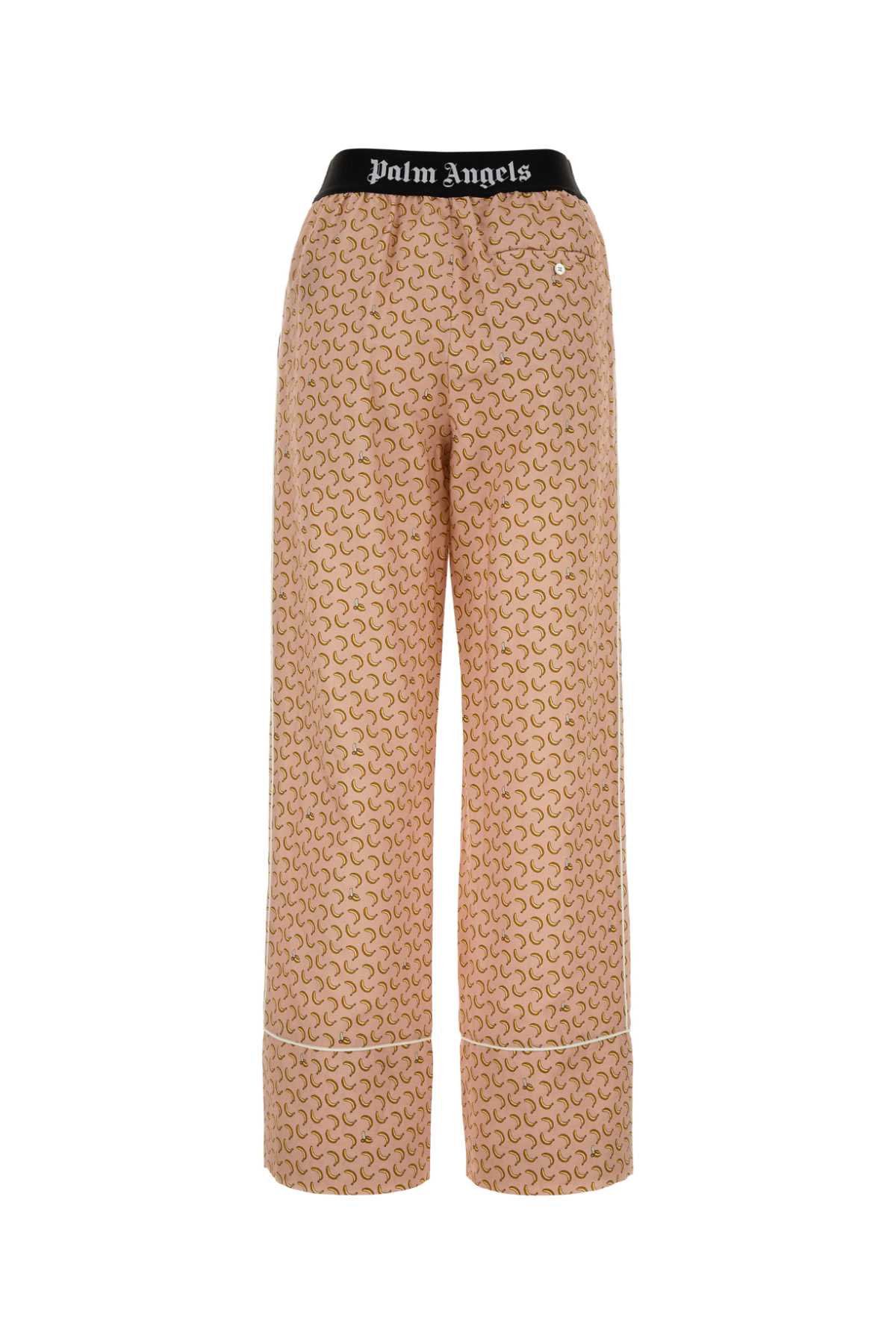 Palm Angels Women Printed Linen Blend Wide-Leg Pant by Luosophy