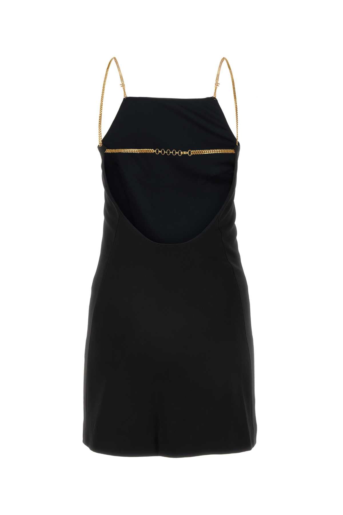 Palm Angels Women Black Jersey Mini Dress by Luosophy