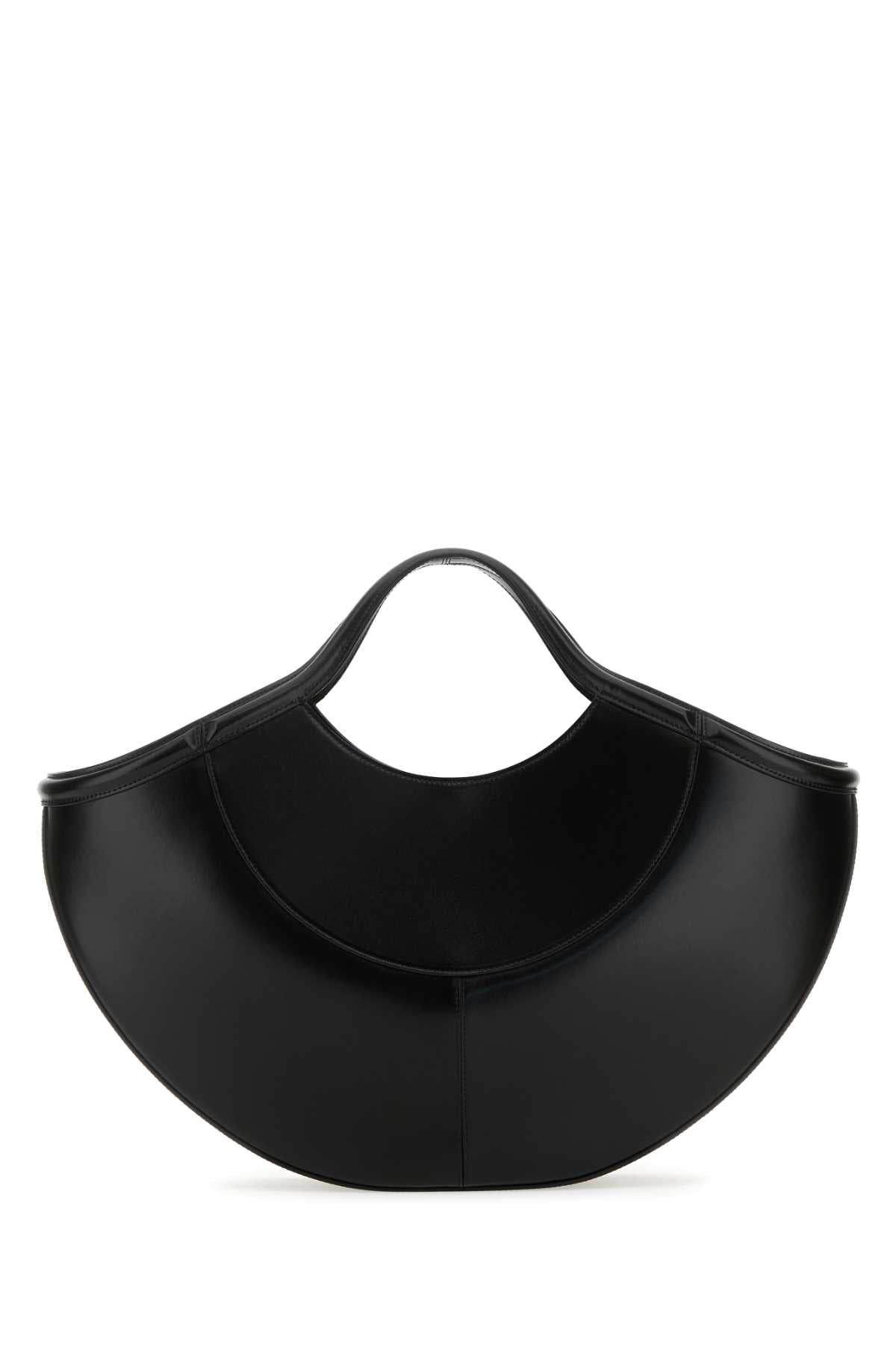 Alexander Mcqueen Women Black Leather The Cove Shopping Bag DestGlow