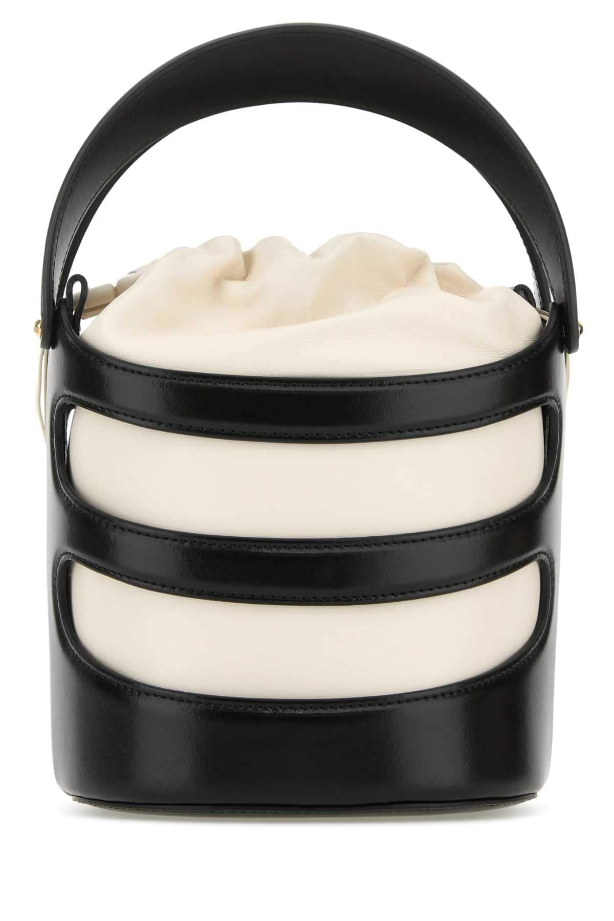 Alexander Mcqueen Women Two-Tone Leather The Rise Bucket Bag DestGlow