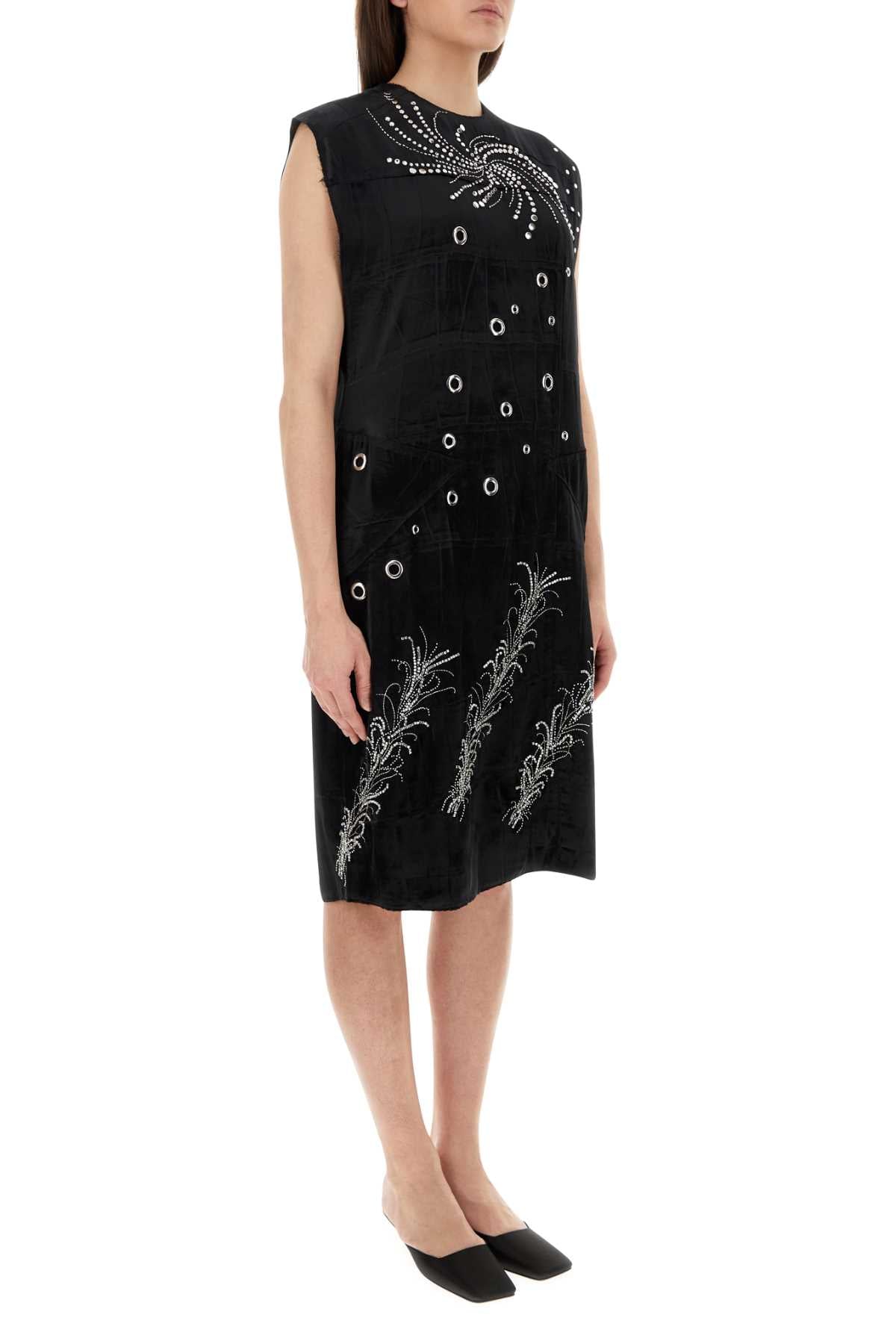 Prada Women Black Velvet Dress DestGlow