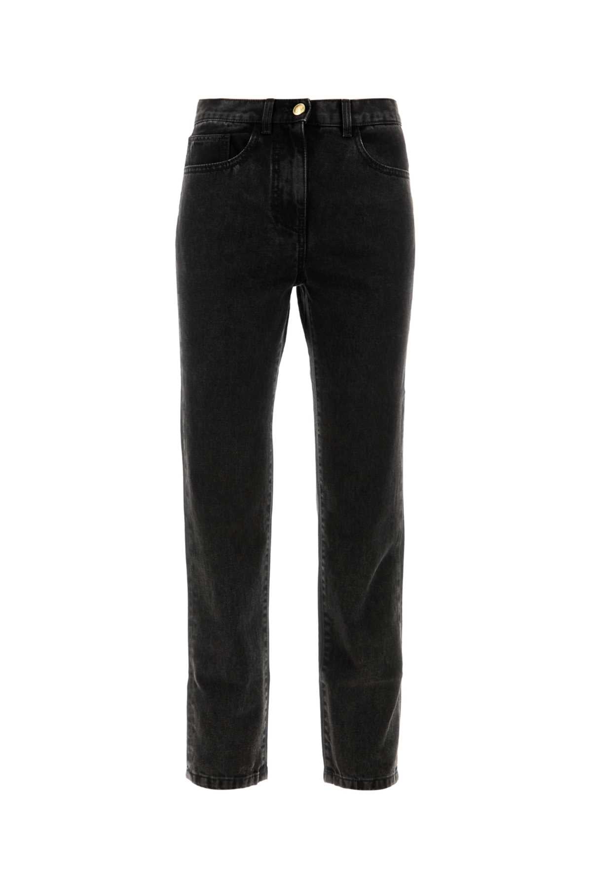 Palm Angels Women Black Denim Jeans DestGlow
