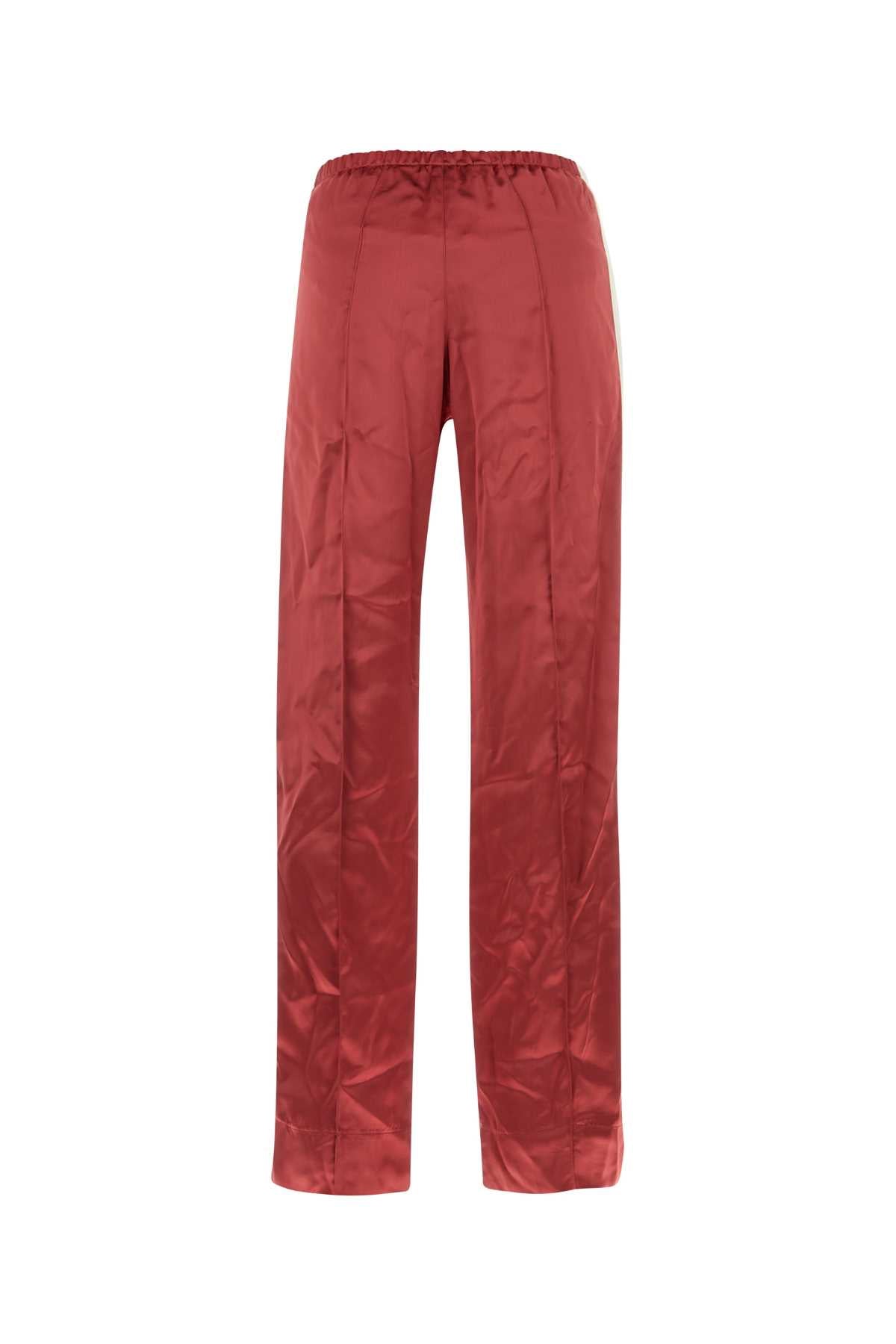 Palm Angels Women Tyrian Purple Viscose Pant DestGlow