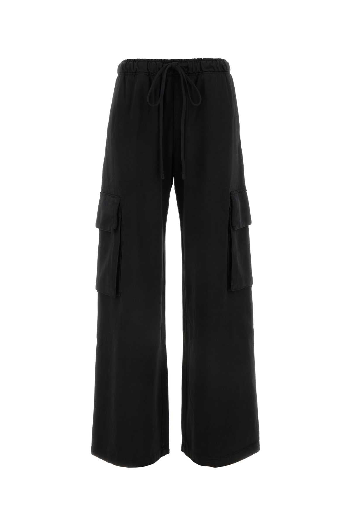Palm Angels Women Black Cotton Joggers by Luosophy