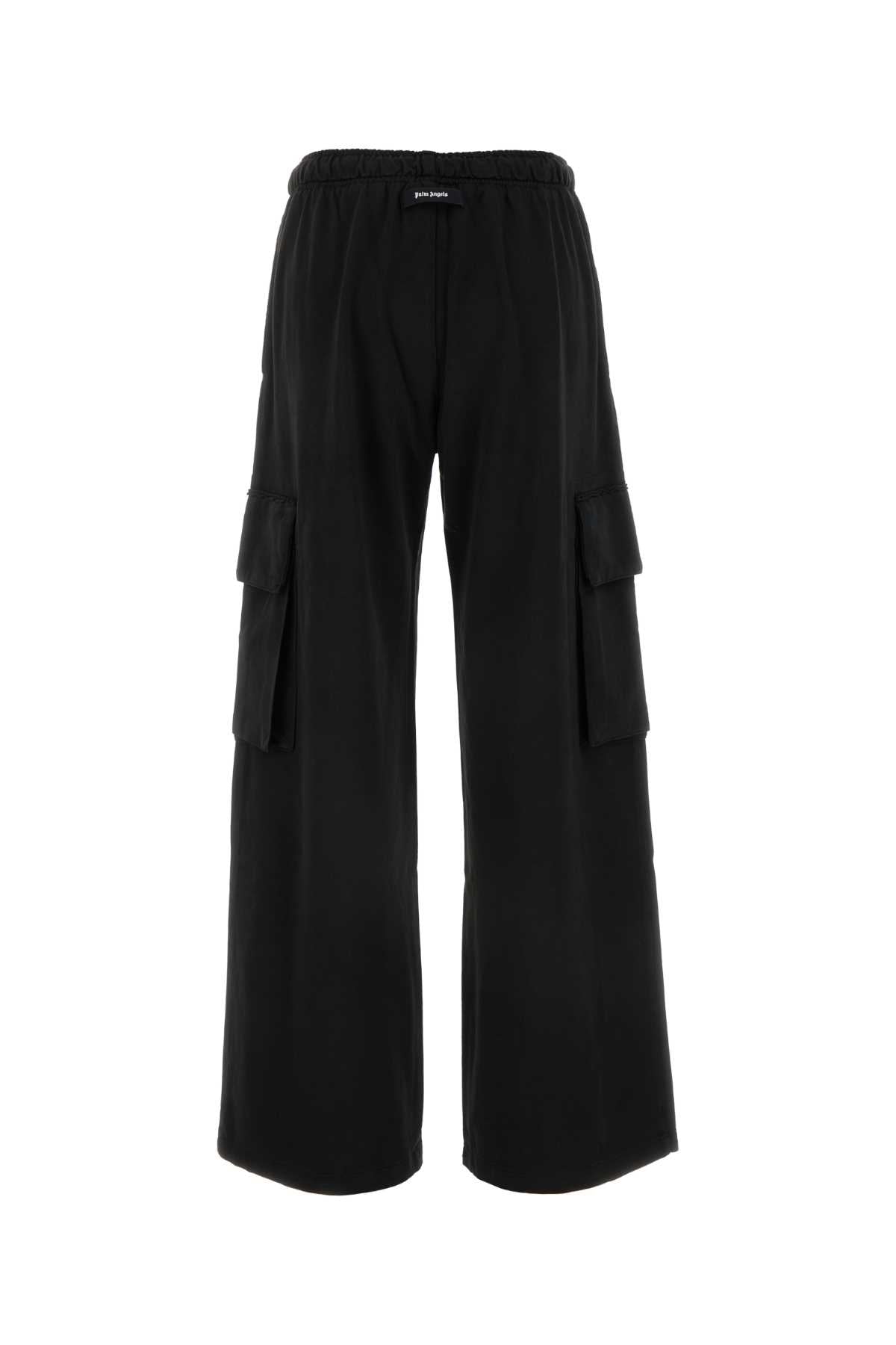 Palm Angels Women Black Cotton Joggers by Luosophy