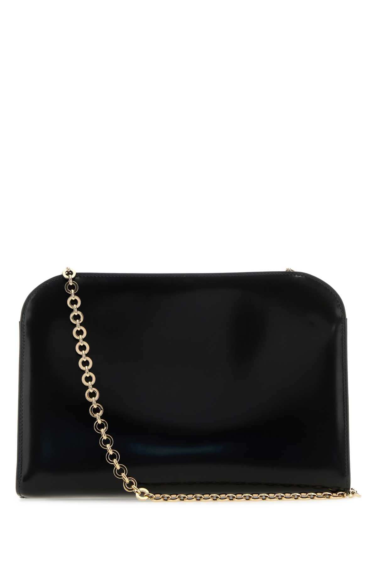 Salvatore Ferragamo Women Black Leather Clutch DestGlow