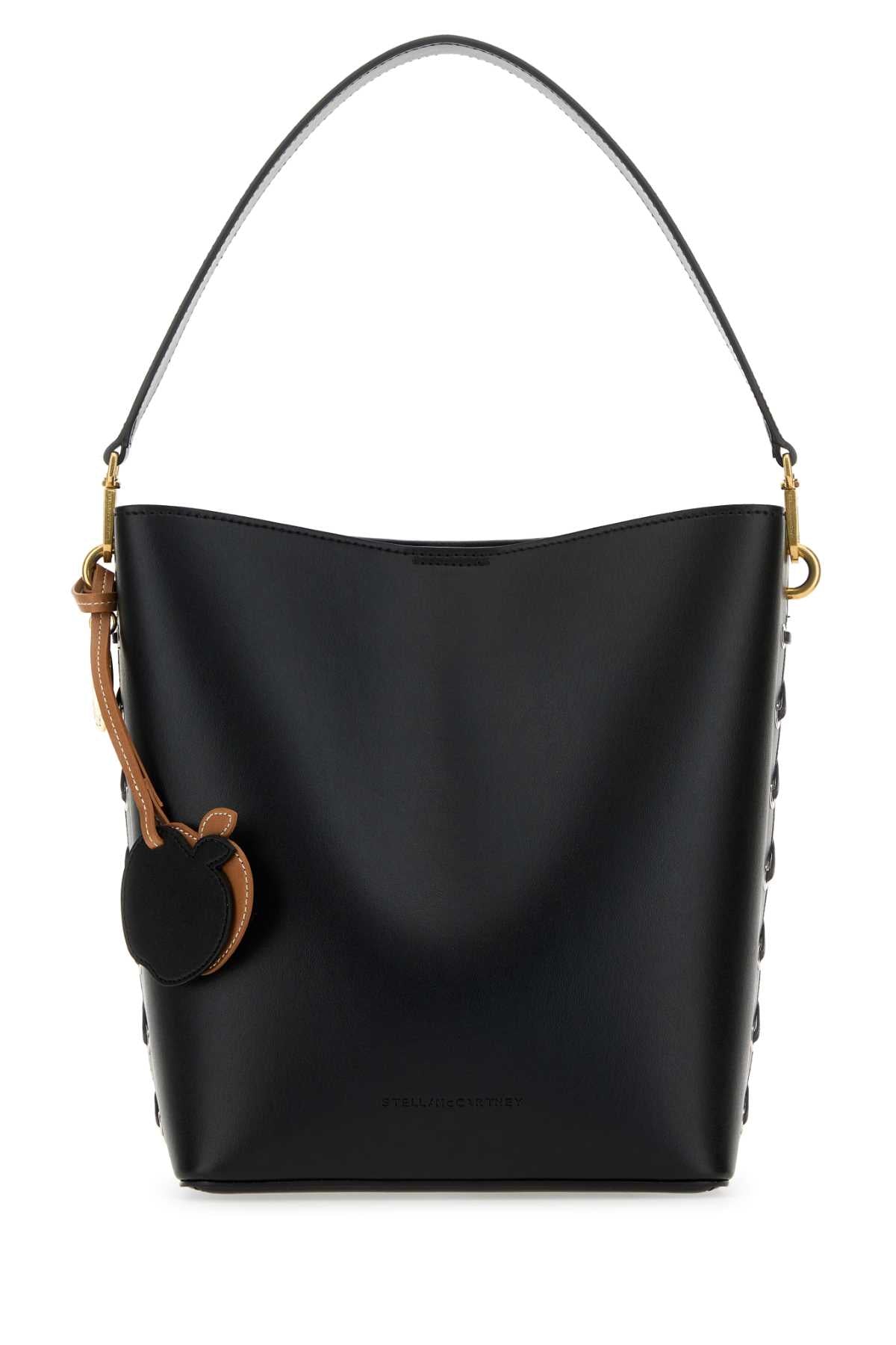 Stella Mccartney Women Black Alter Mat Frayme Bucket Bag by Luosophy