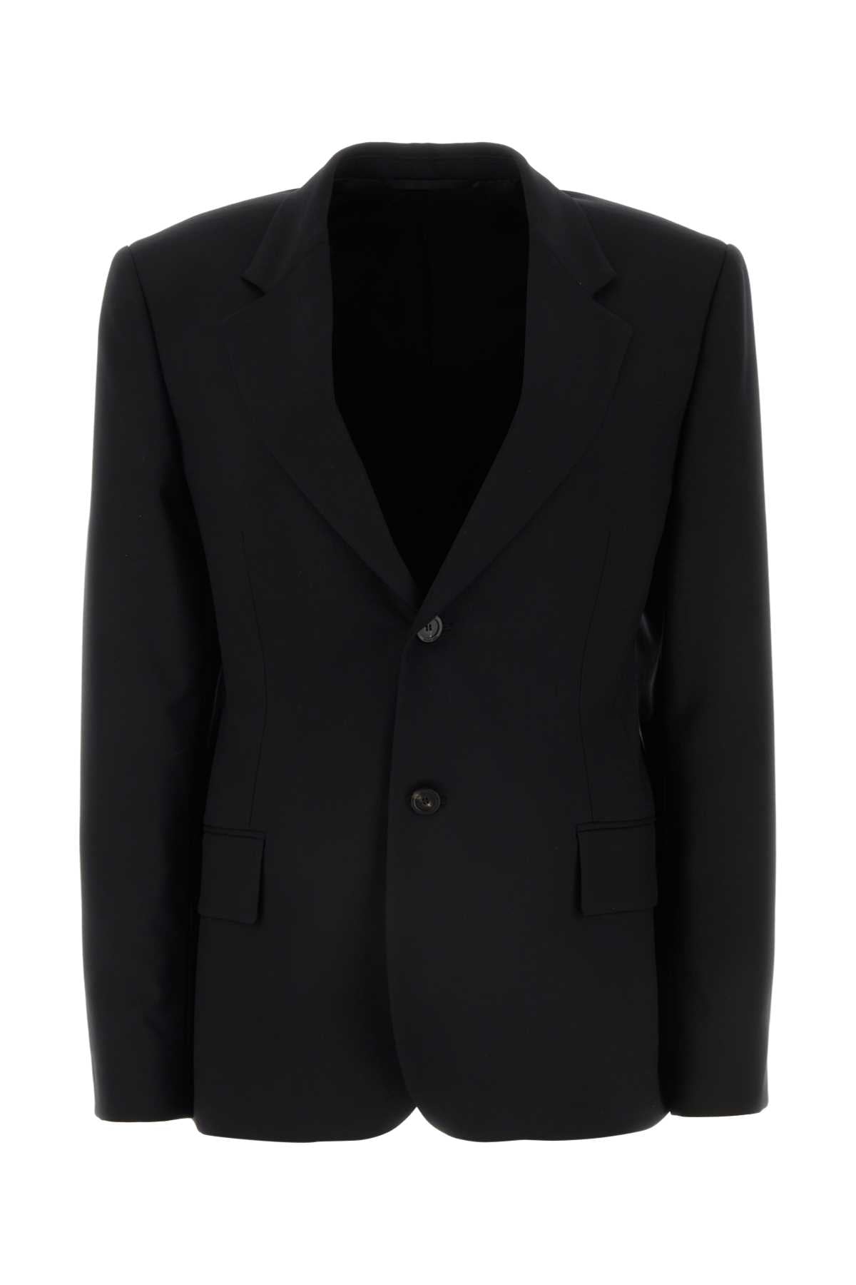 Balenciaga Women Black Wool Blazer DestGlow