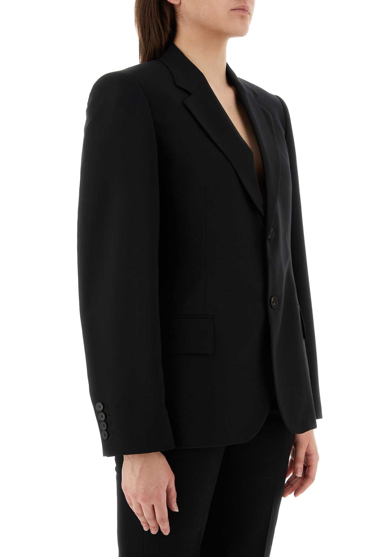Balenciaga Women Black Wool Blazer DestGlow