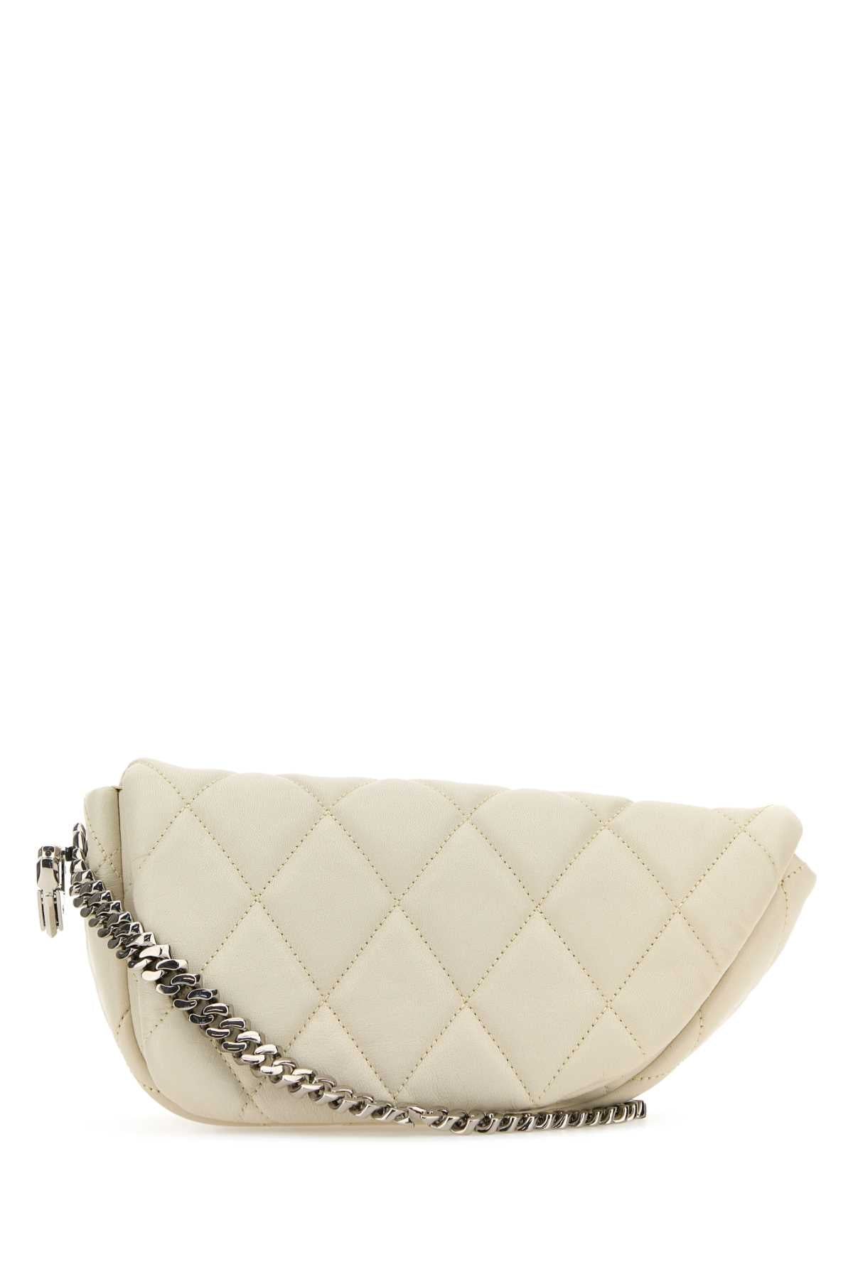 Burberry Women White Leather Shield Lock Shoulder Bag DestGlow