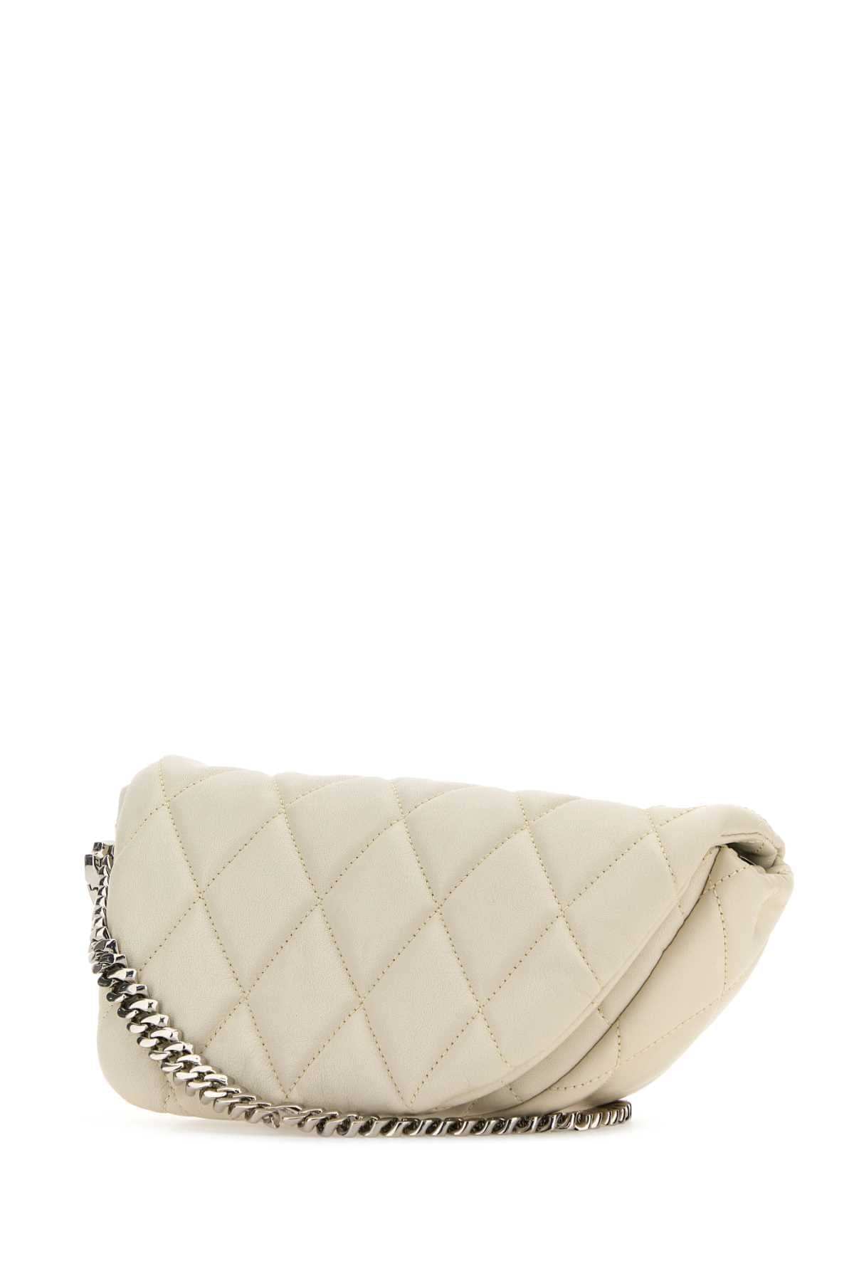 Burberry Women White Leather Shield Lock Shoulder Bag DestGlow