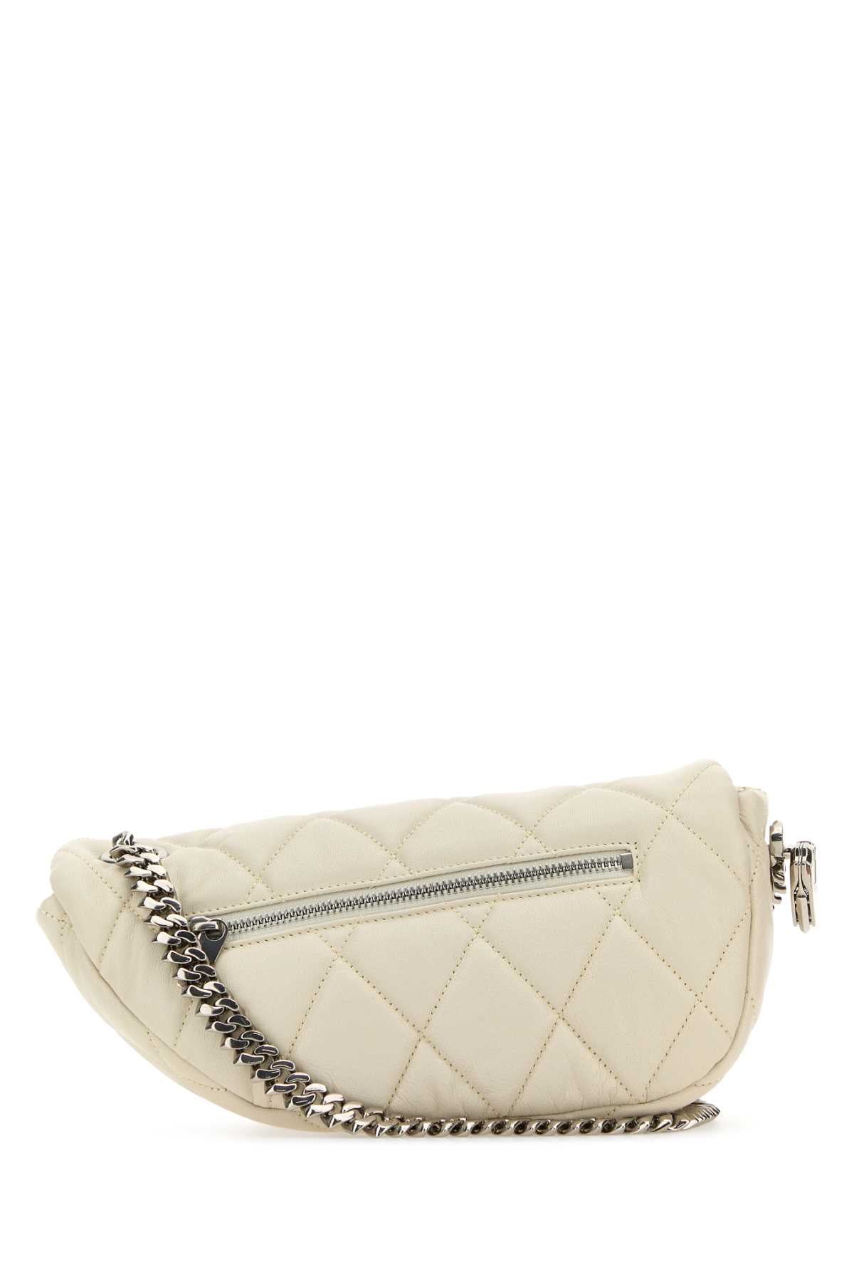 Burberry Women White Leather Shield Lock Shoulder Bag DestGlow