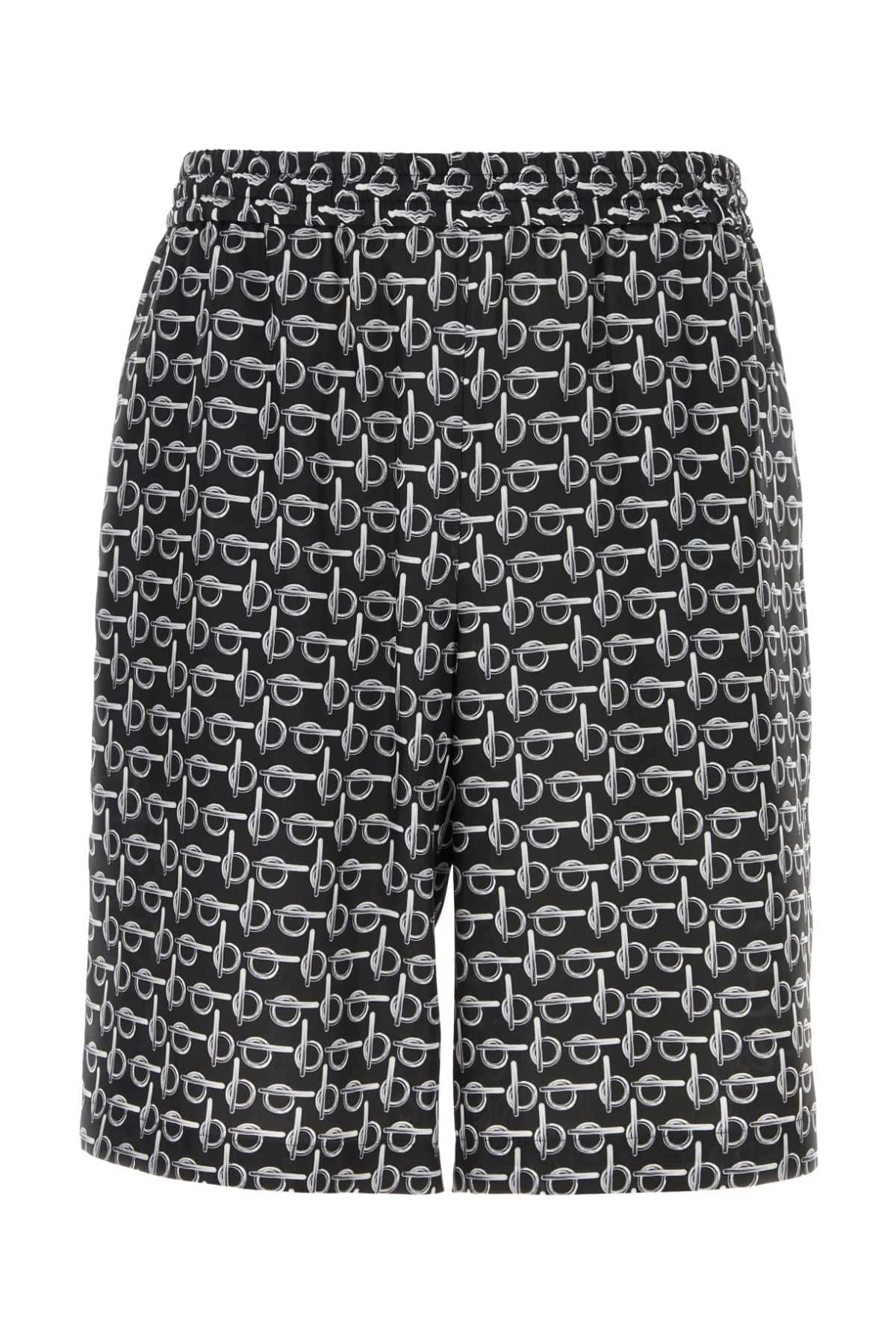 Burberry men printed silk bermuda shorts DestGlow