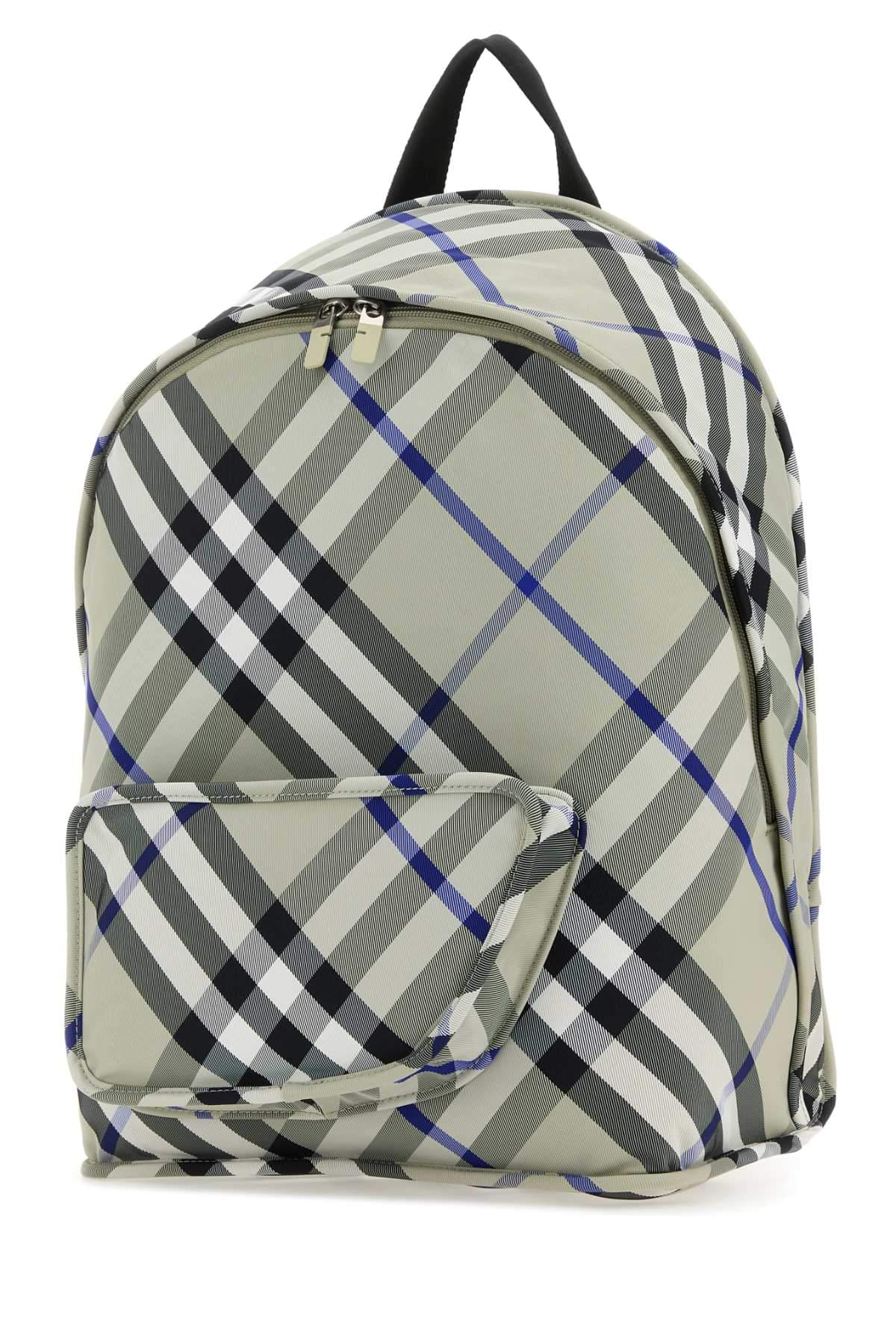 Burberry Men Printed Nylon Shield Backpack DestGlow
