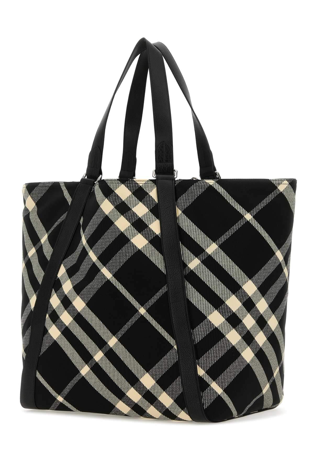 Burberry Men Embroidered Fabric Festival Shopping Bag DestGlow