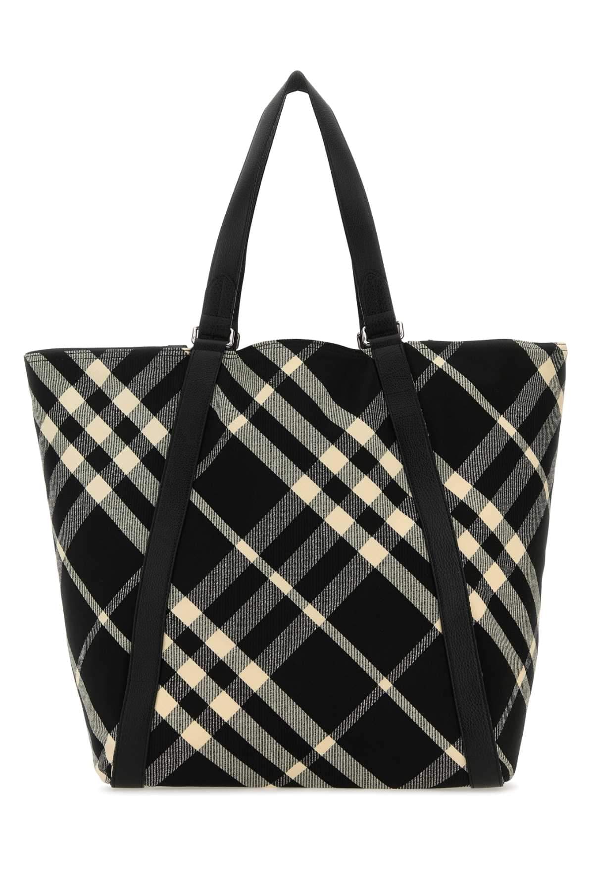 Burberry Men Embroidered Fabric Festival Shopping Bag DestGlow