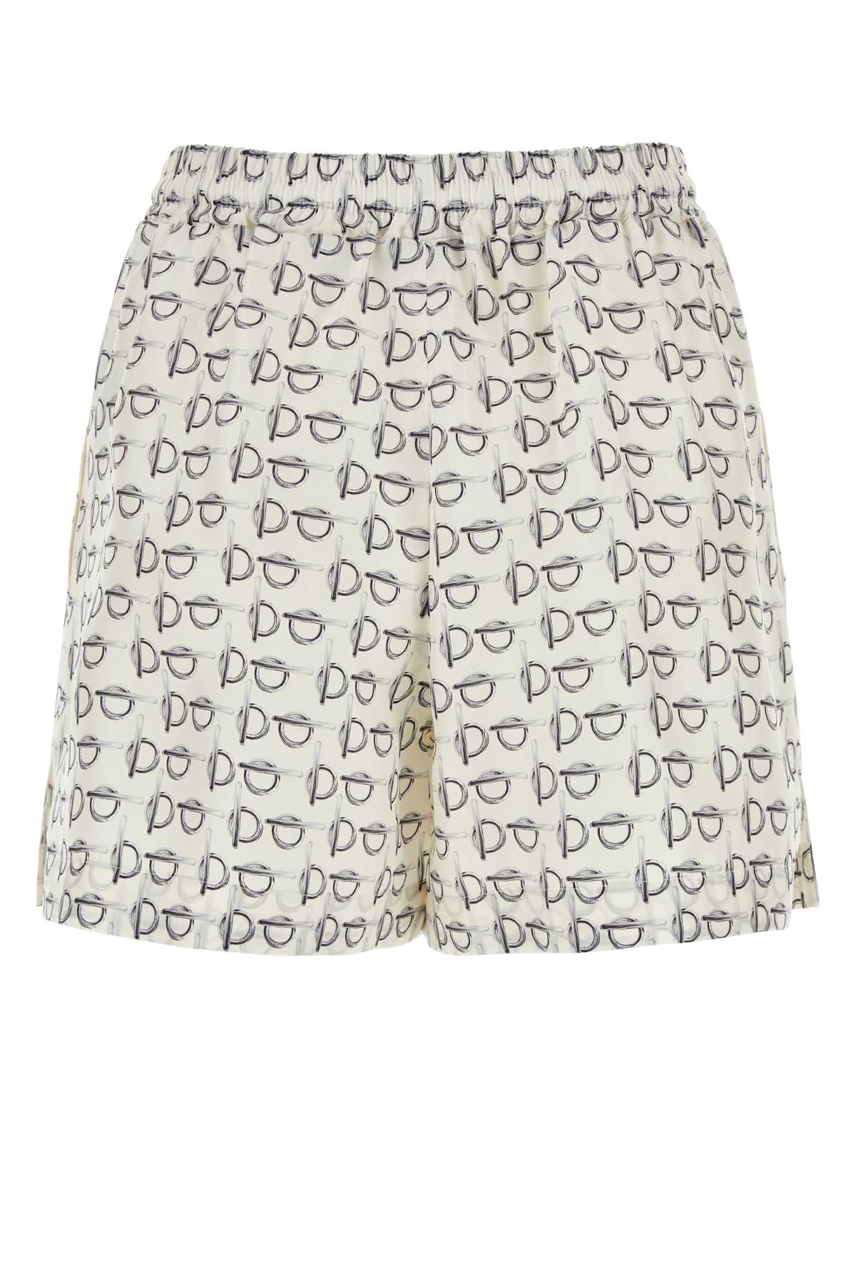 Burberry Women Printed Silk Shorts DestGlow