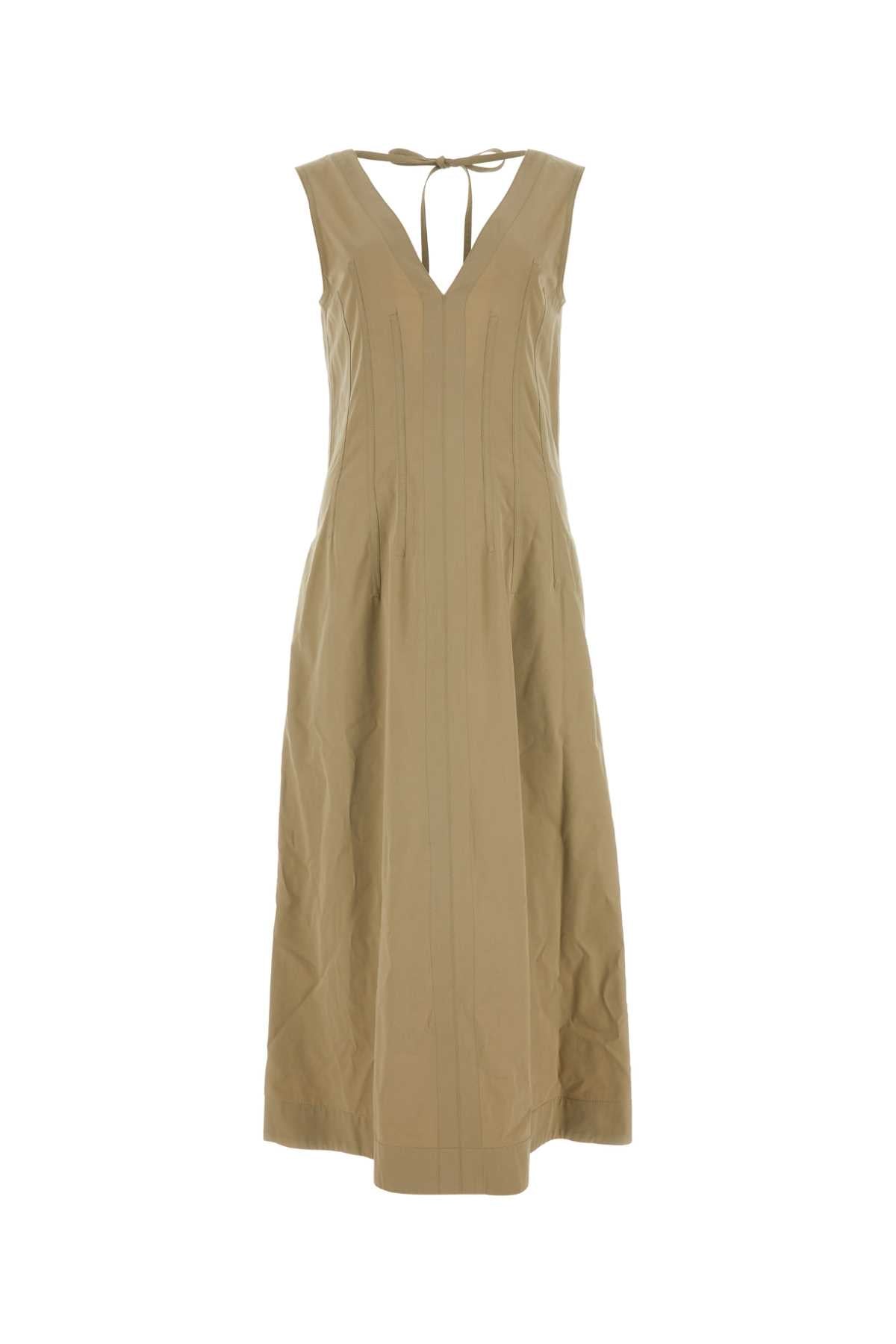 Bottega Veneta Women Cappuccino Cotton Blend Dress by Luosophy