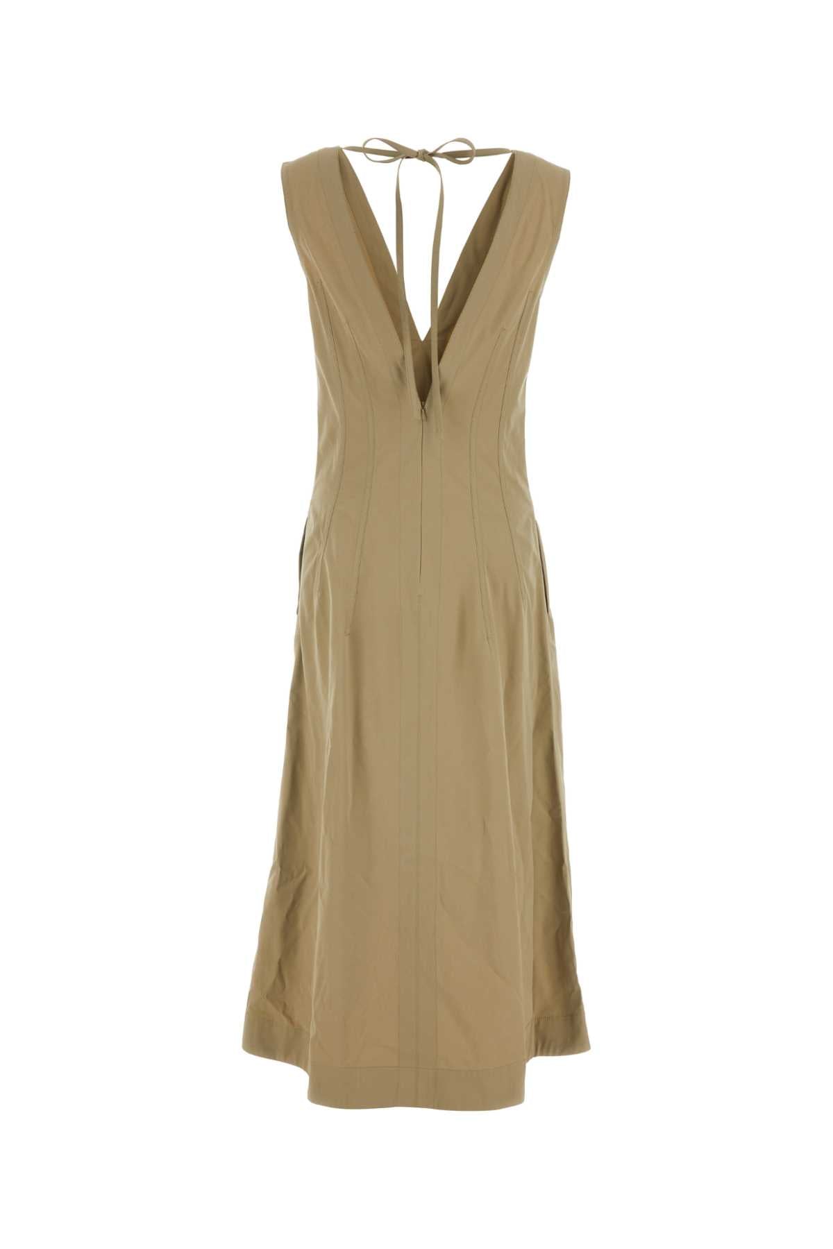 Bottega Veneta Women Cappuccino Cotton Blend Dress DestGlow