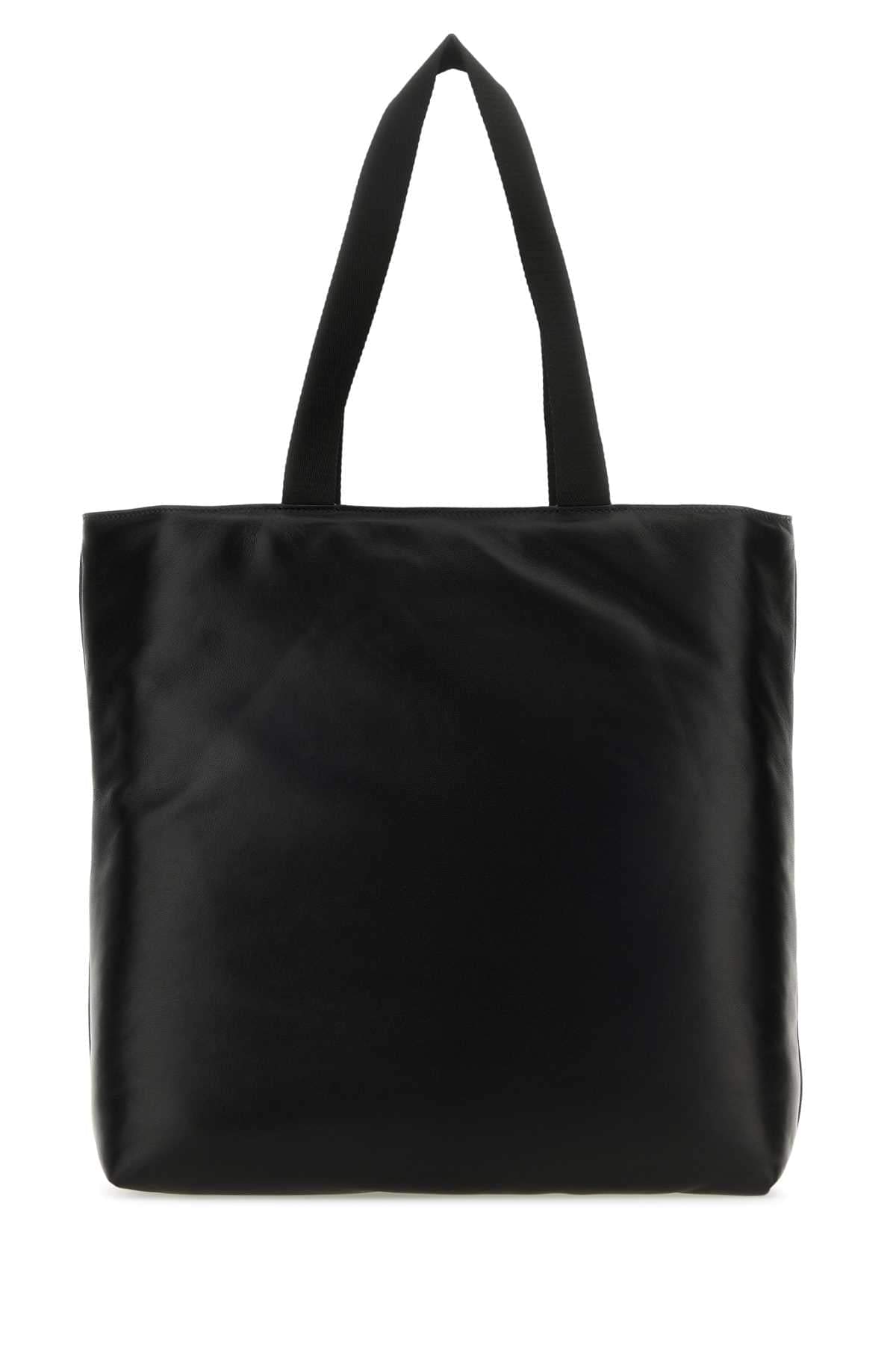 Valentino Garavani Men Black Nappa Leather Valentino Garavani Noir Shopping Bag DestGlow