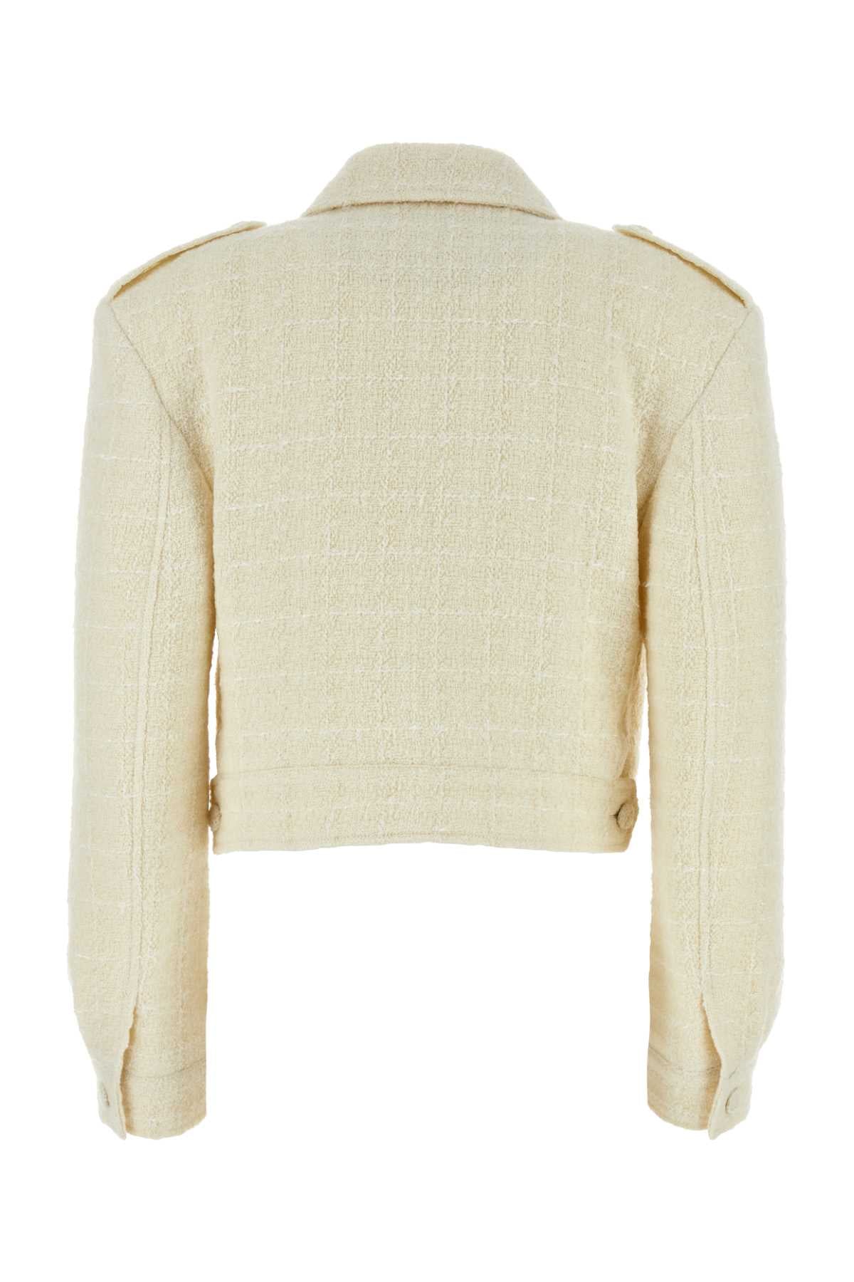 Givenchy Women Ivory Teed Blazer by Luosophy