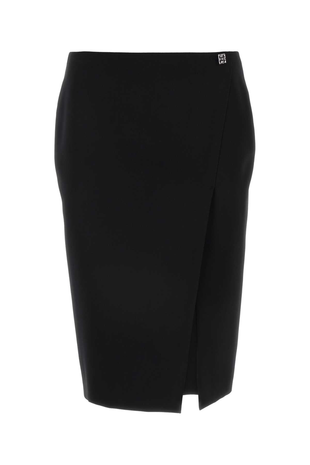 Givenchy Women Black Wool Skirt DestGlow