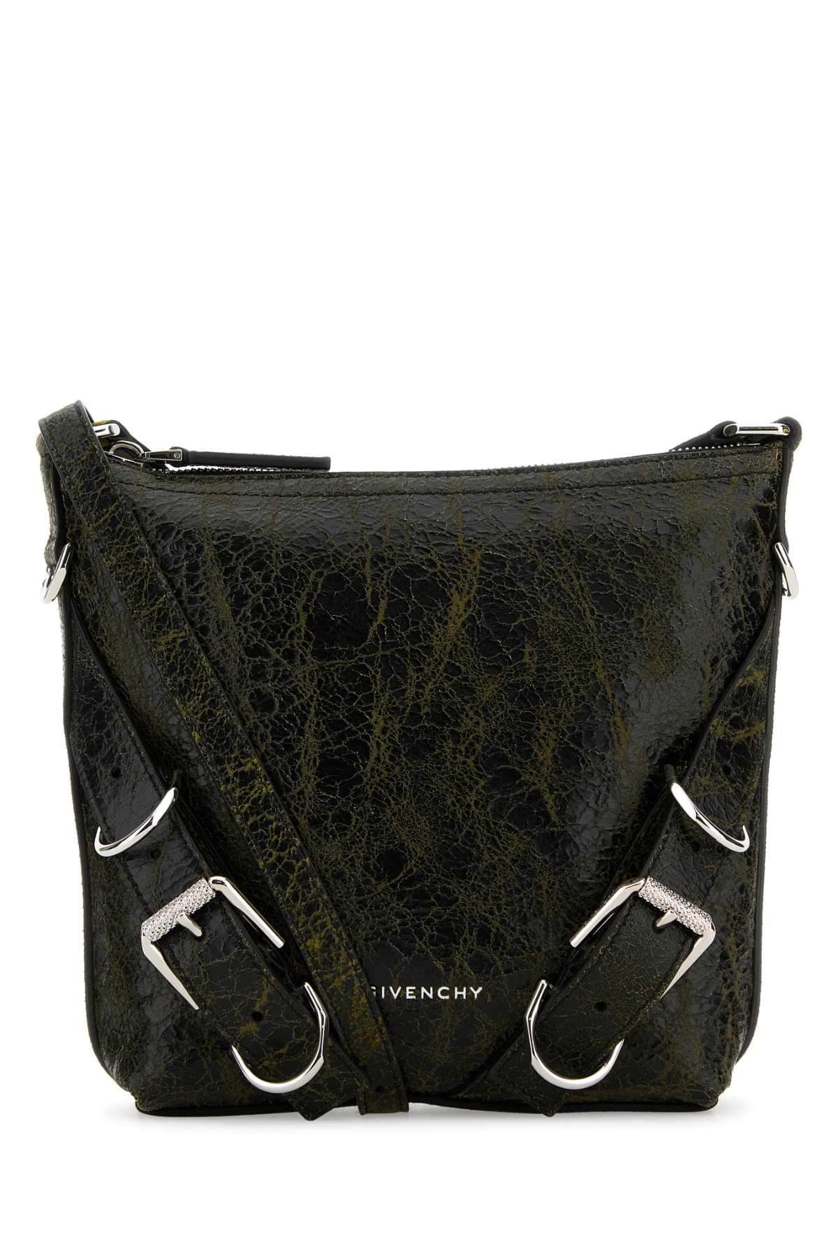 Givenchy Men Two-Tone Leather Voyou Crossbody Bag DestGlow